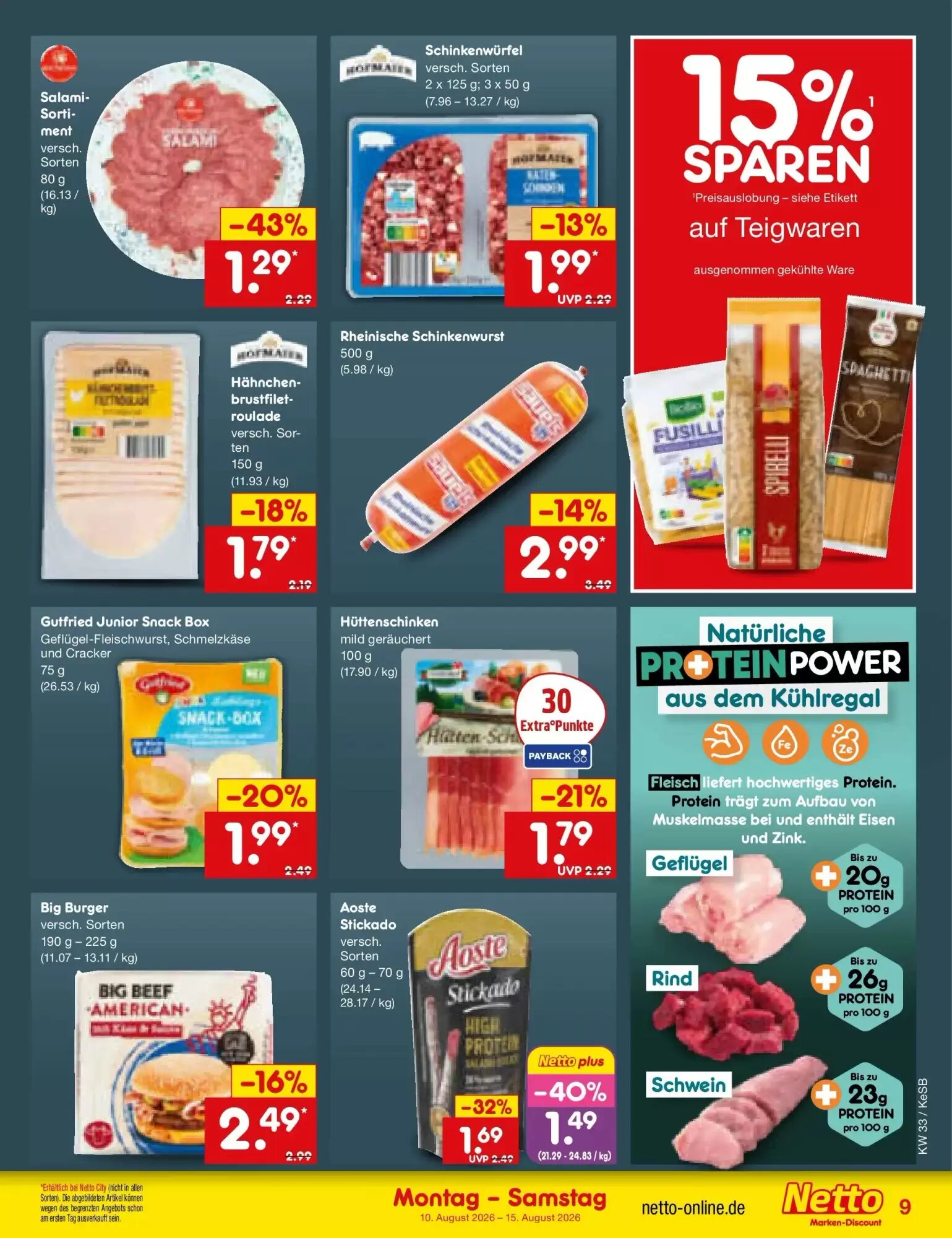 Netto Marken-Discount Prospekt (ab 09.08.2026) zum Blättern - Seite 9