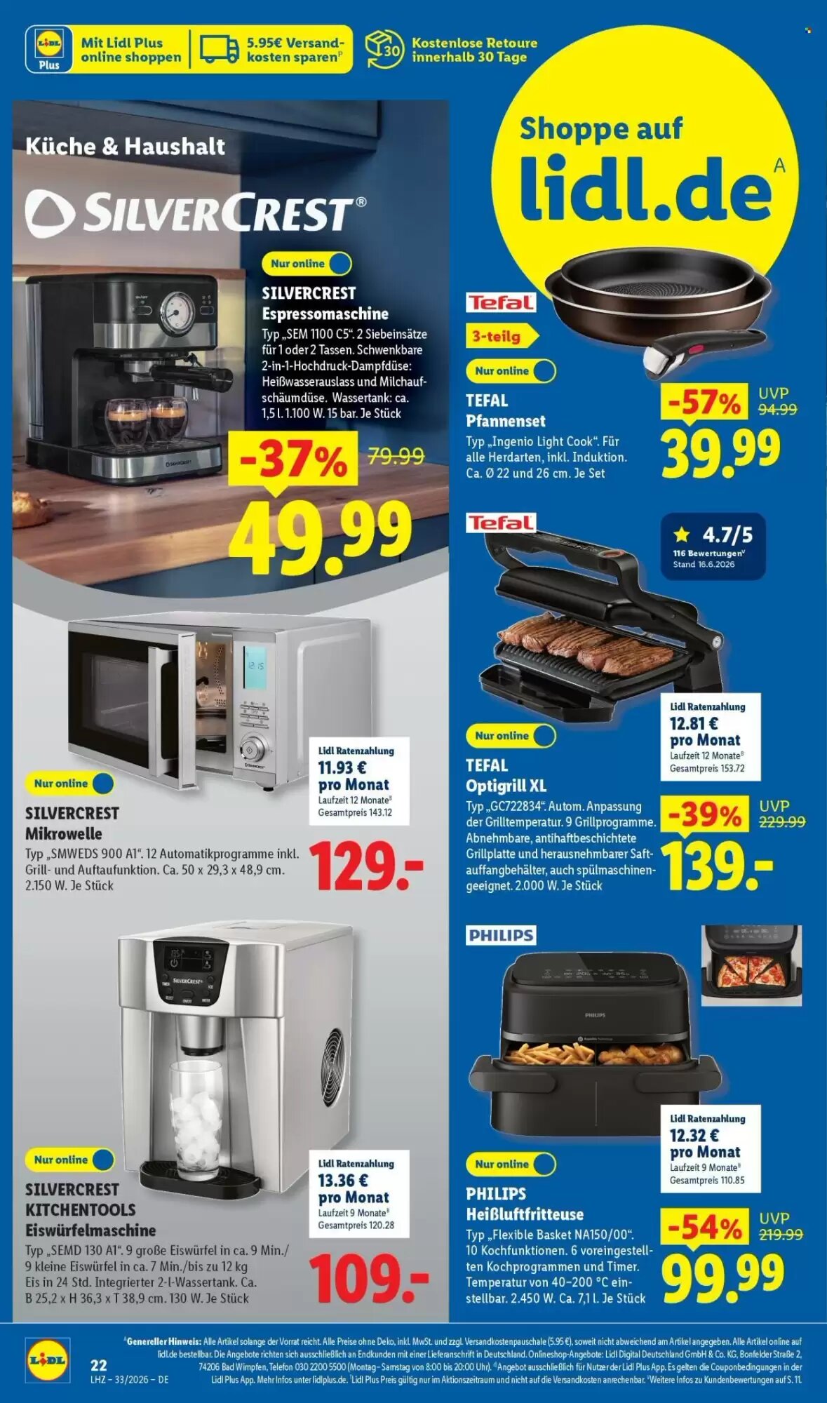 Lidl Prospekt (ab 10.08.2026) zum Blättern - Seite 22
