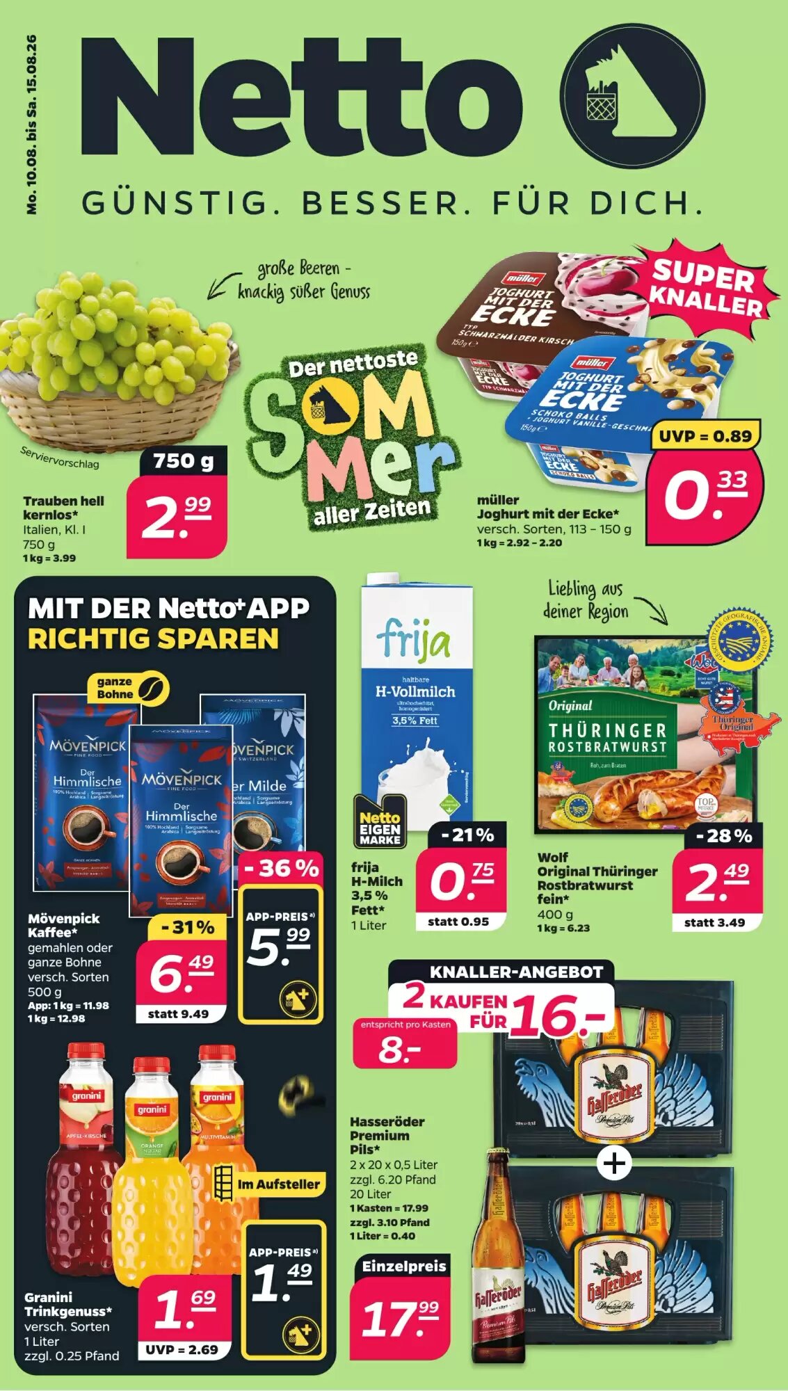 NETTO Prospekt (ab 10.08.2026) zum Blättern - Seite 1