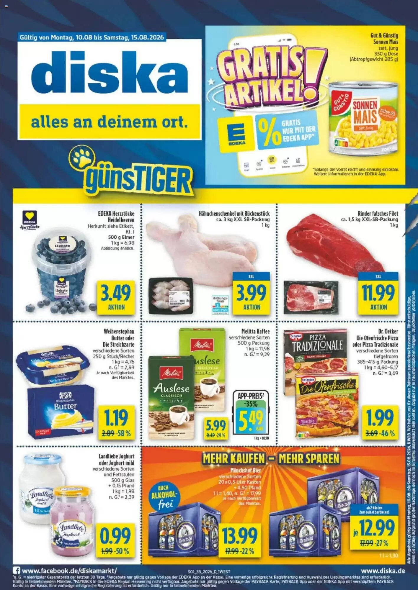 diska Prospekt (ab 10.08.2026) zum Blättern - Seite 1