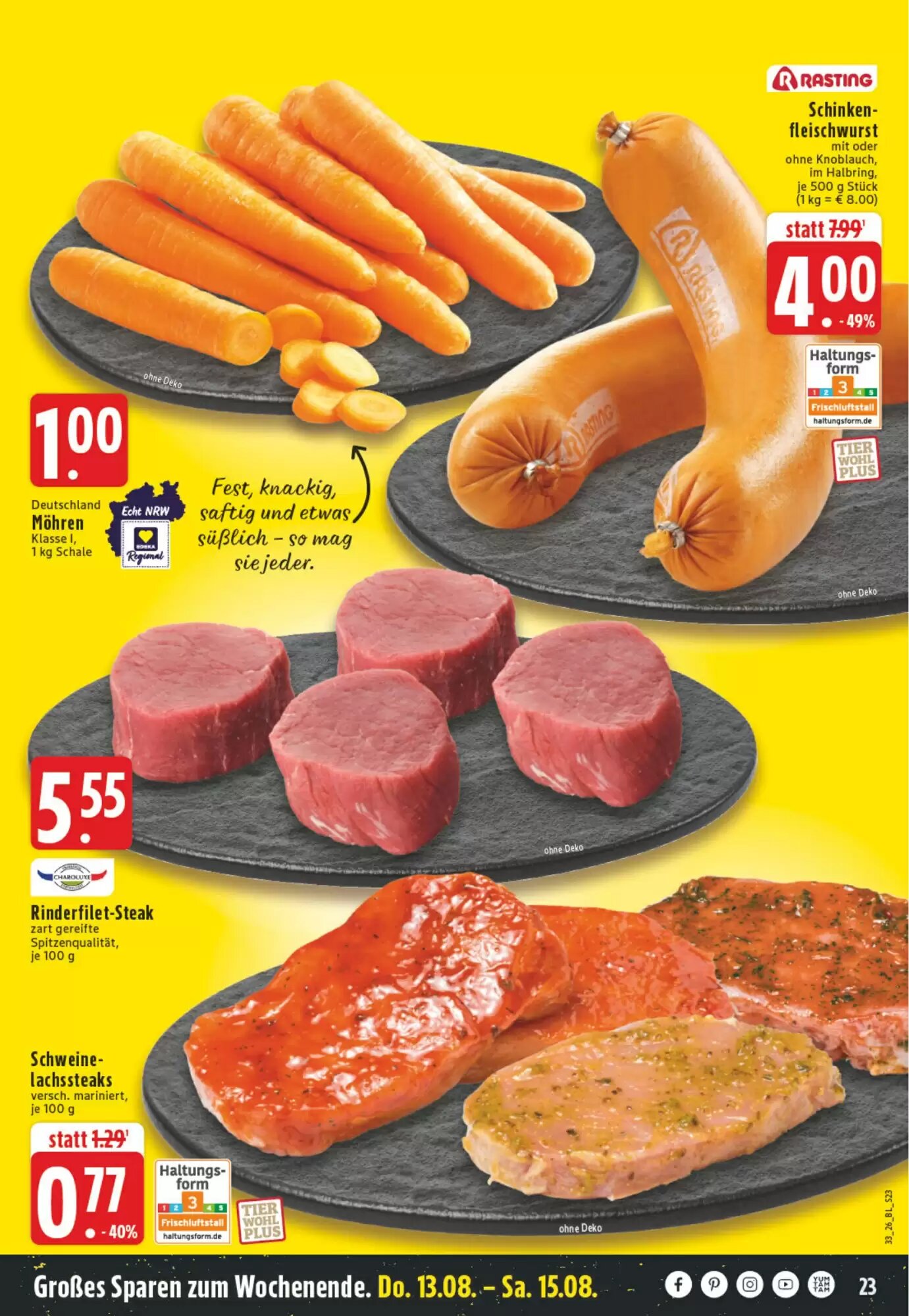 EDEKA Vogl Prospekt (ab 10.08.2026) zum Blättern - Seite 23