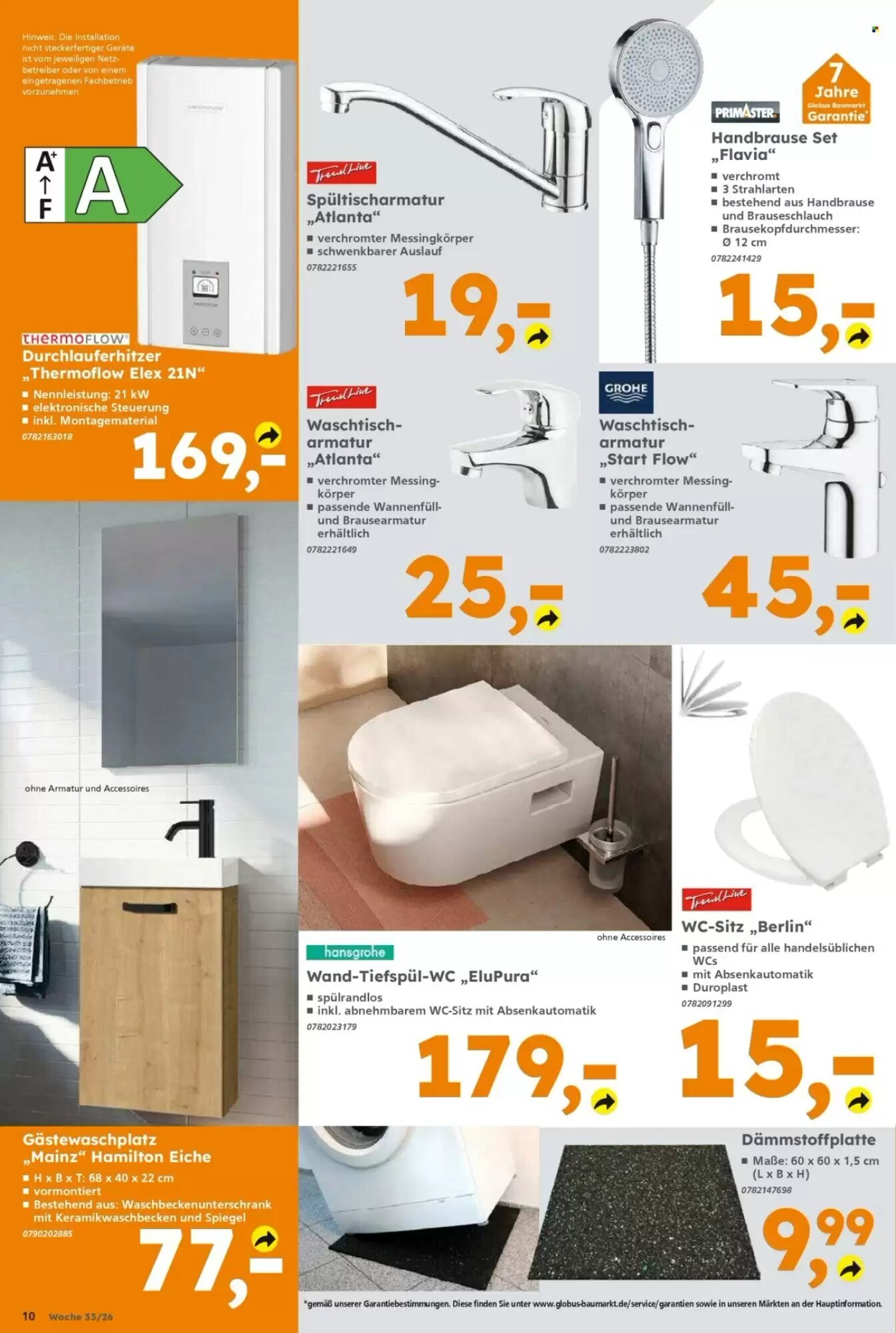 Globus Baumarkt Prospekt (ab 10.08.2026) zum Blättern - Seite 10