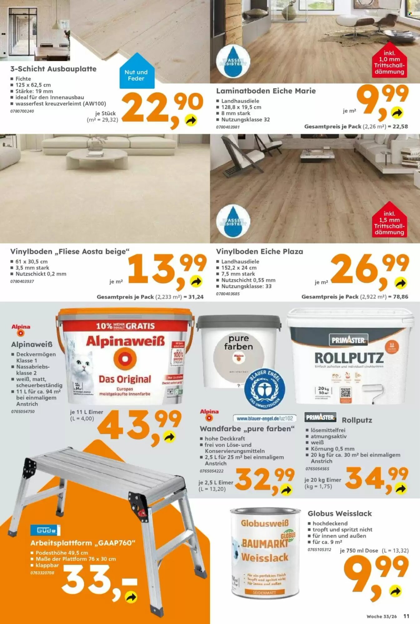 Globus Baumarkt Prospekt (ab 10.08.2026) zum Blättern - Seite 11