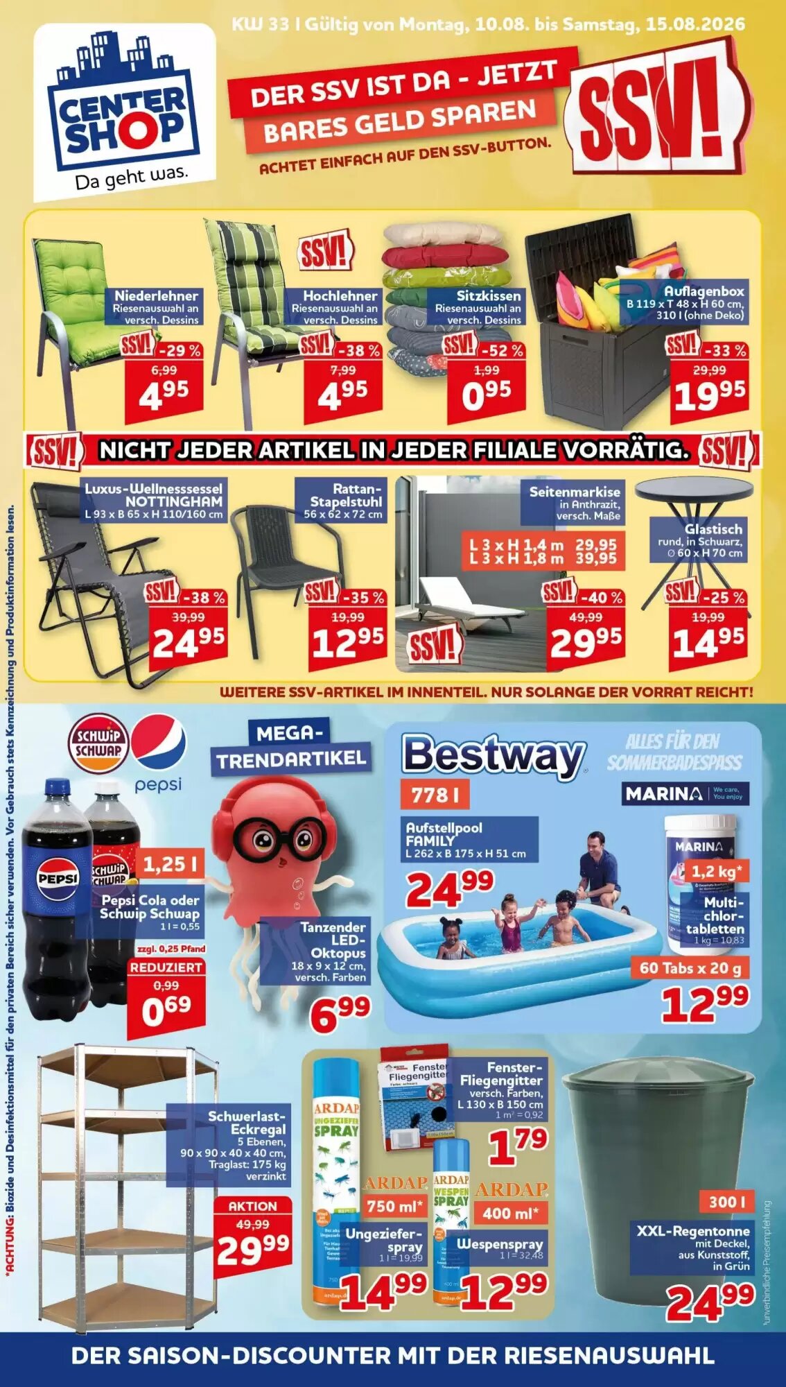 CENTERSHOP Prospekt (ab 10.08.2026) zum Blättern - Seite 1