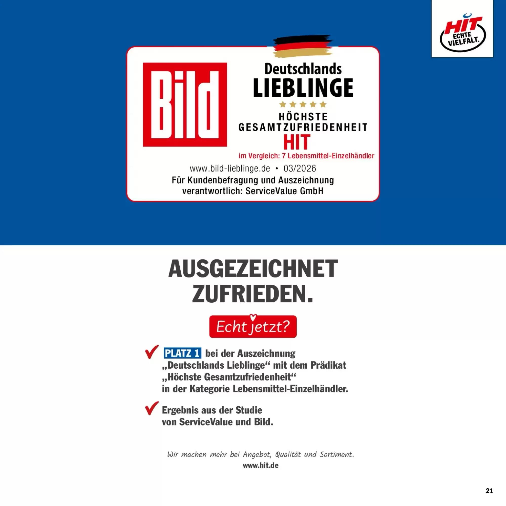 Hit Prospekt (ab 10.08.2026) zum Blättern - Seite 21
