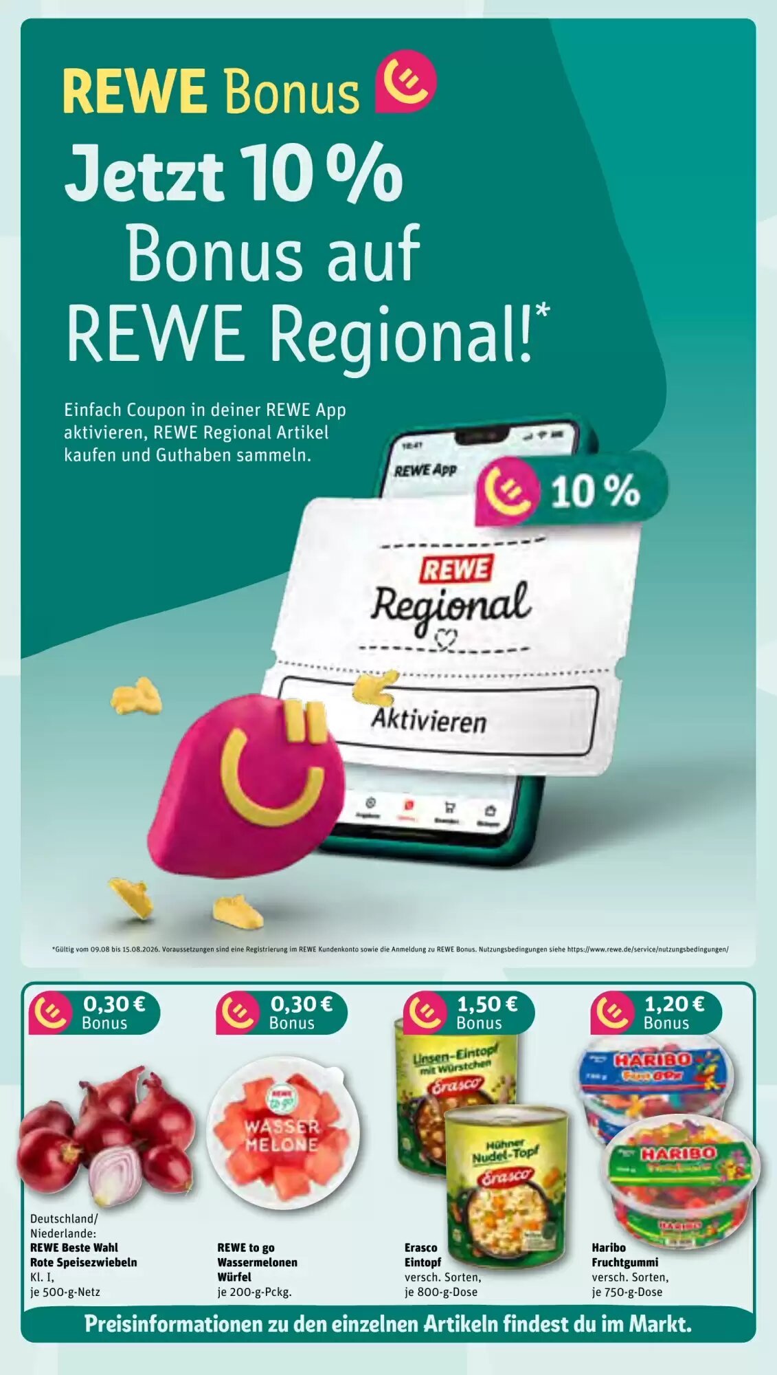 REWE Center Prospekt (ab 10.08.2026) zum Blättern - Seite 3