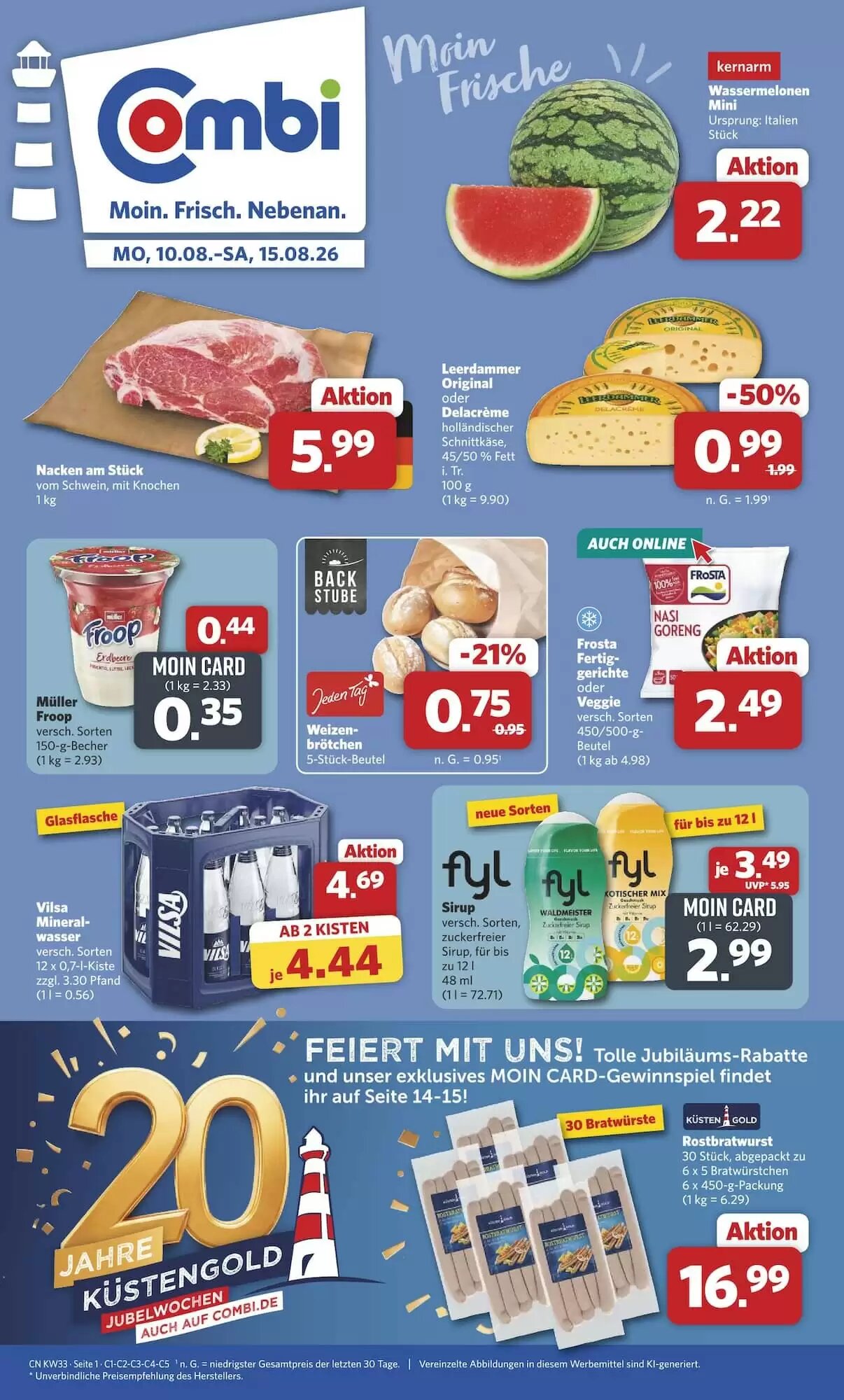 Combi Prospekt (ab 10.08.2026) zum Blättern - Seite 1