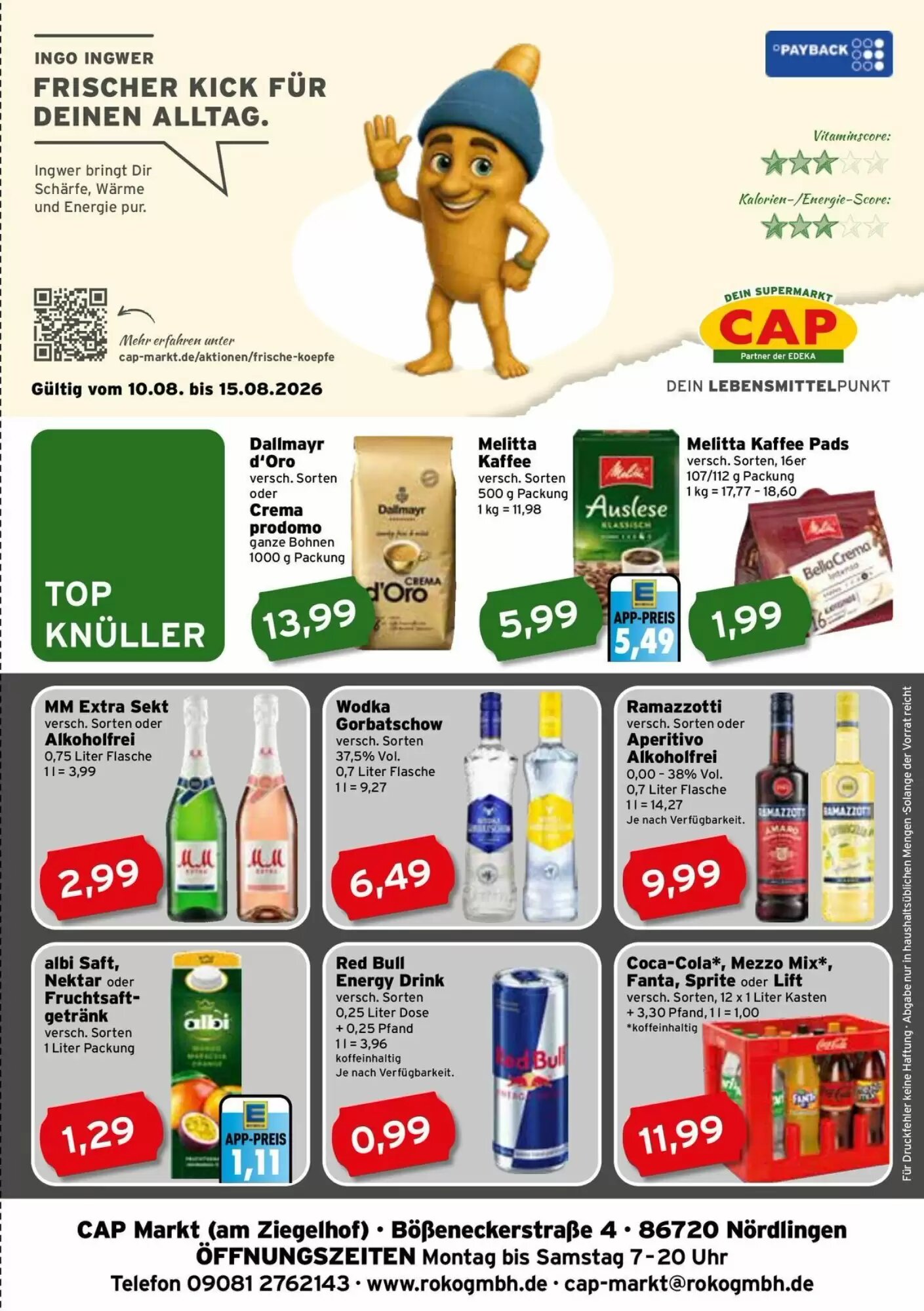 CAP Markt Prospekt (ab 10.08.2026) zum Blättern - Seite 1