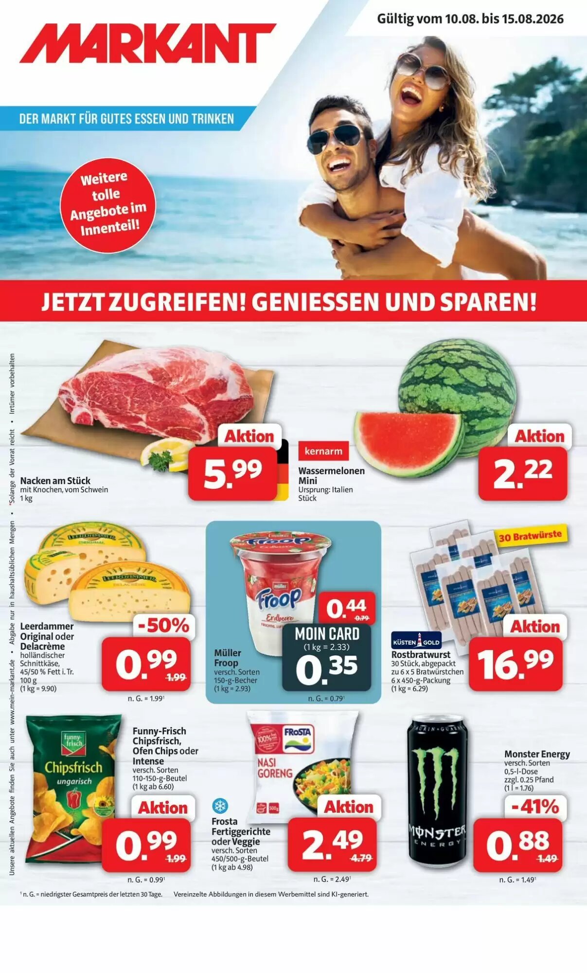 Markant Markt Prospekt (ab 10.08.2026) zum Blättern - Seite 1