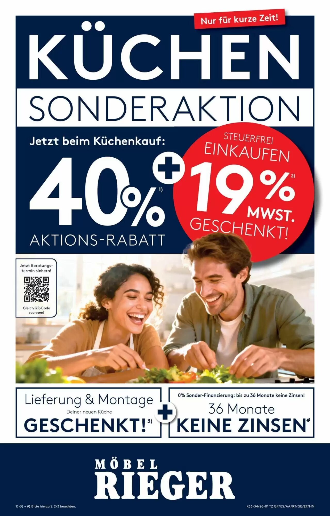 Möbel Rieger Prospekt (ab 11.08.2026) zum Blättern - Seite 1