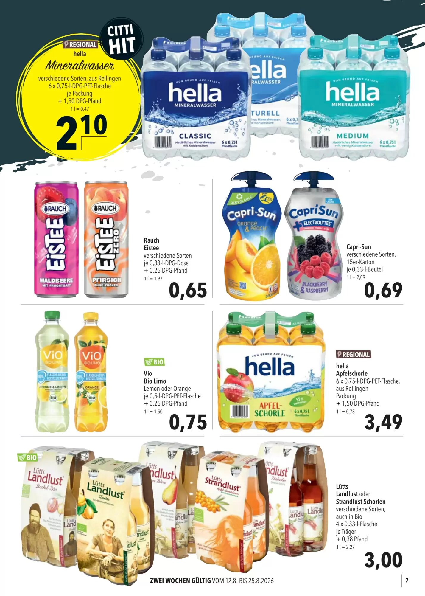 CITTI Markt Prospekt (ab 12.08.2026) zum Blättern - Seite 7