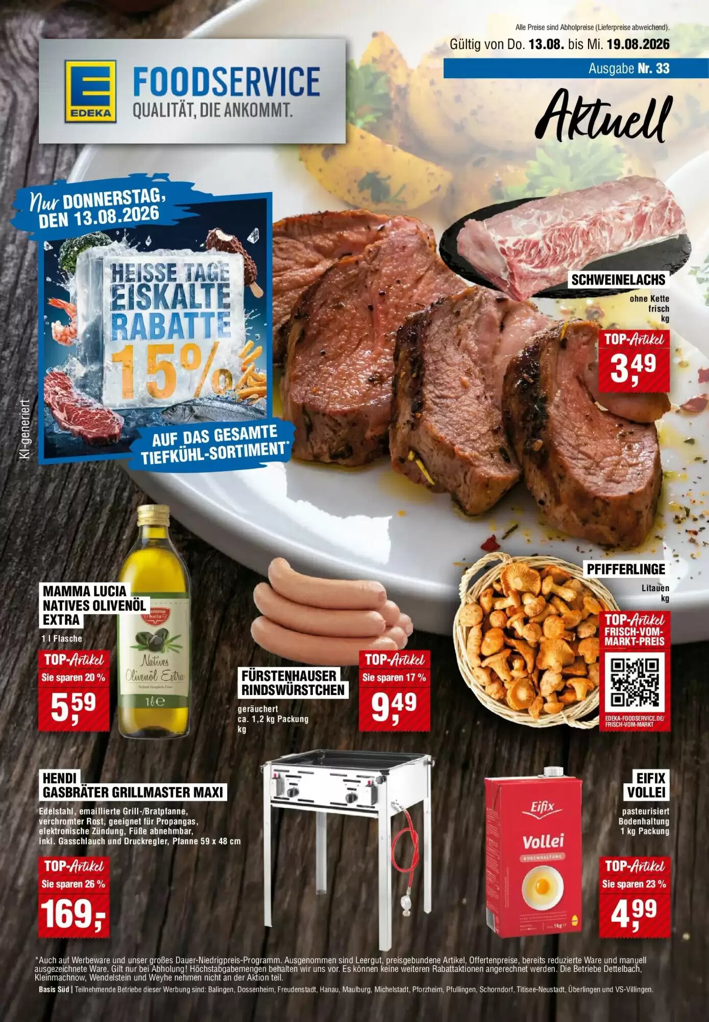 EDEKA Foodservice Prospekt (ab 12.08.2026) zum Blättern - Seite 1