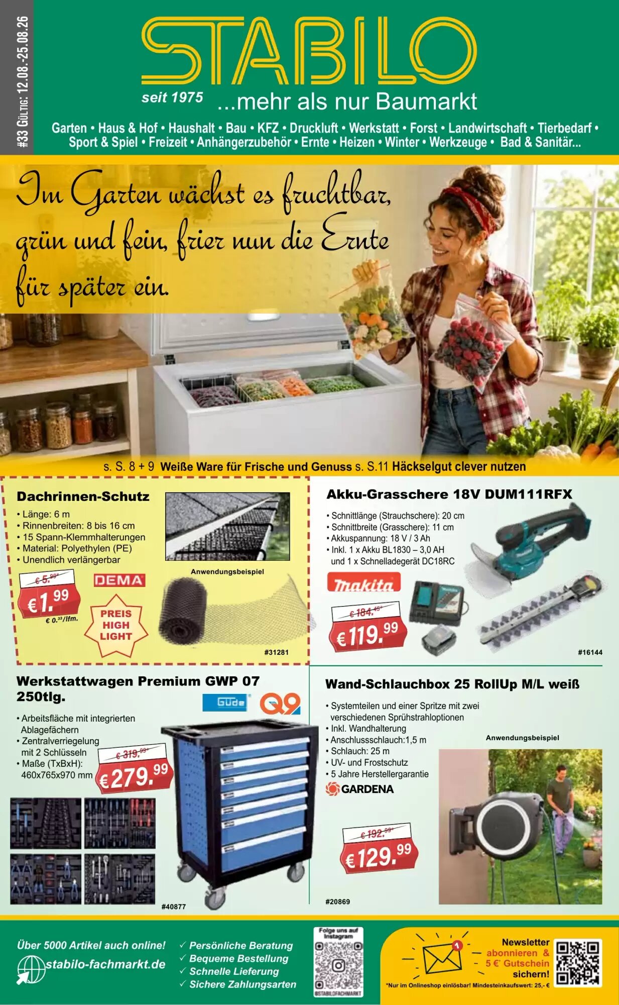 Stabilo Fachmarkt Prospekt (ab 12.08.2026) zum Blättern - Seite 1