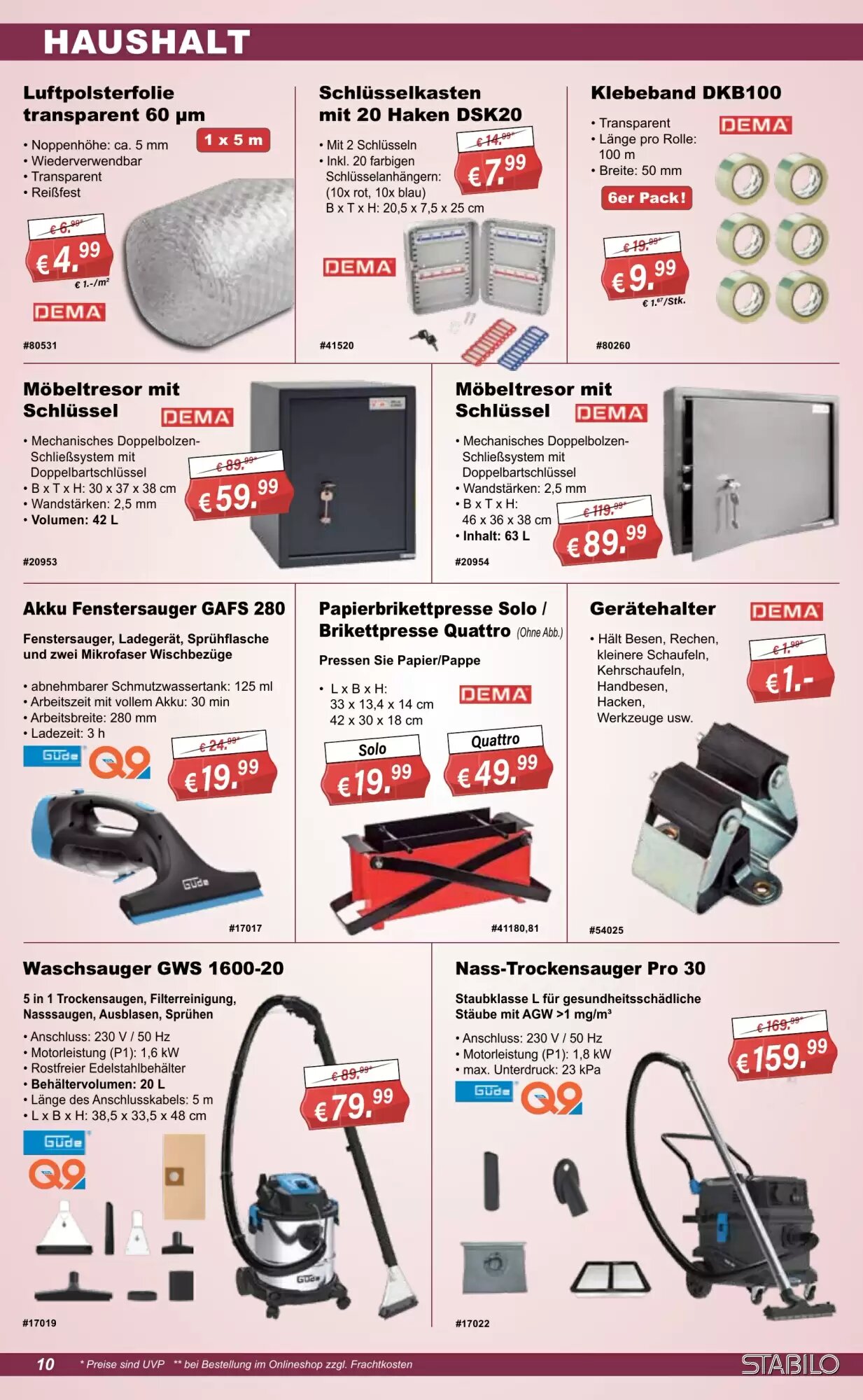 Stabilo Fachmarkt Prospekt (ab 12.08.2026) zum Blättern - Seite 10