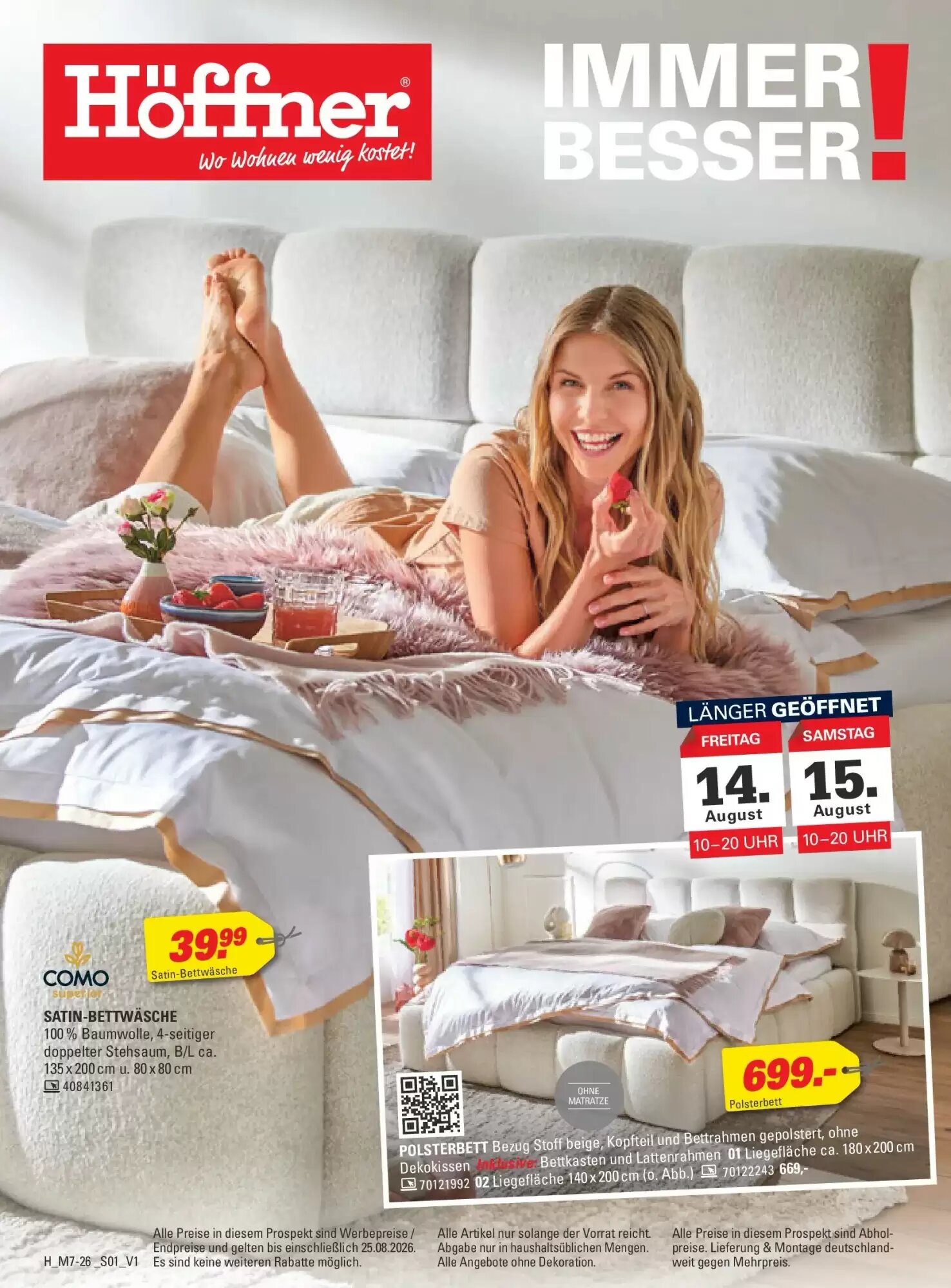 Höffner Prospekt (ab 12.08.2026) zum Blättern - Seite 1