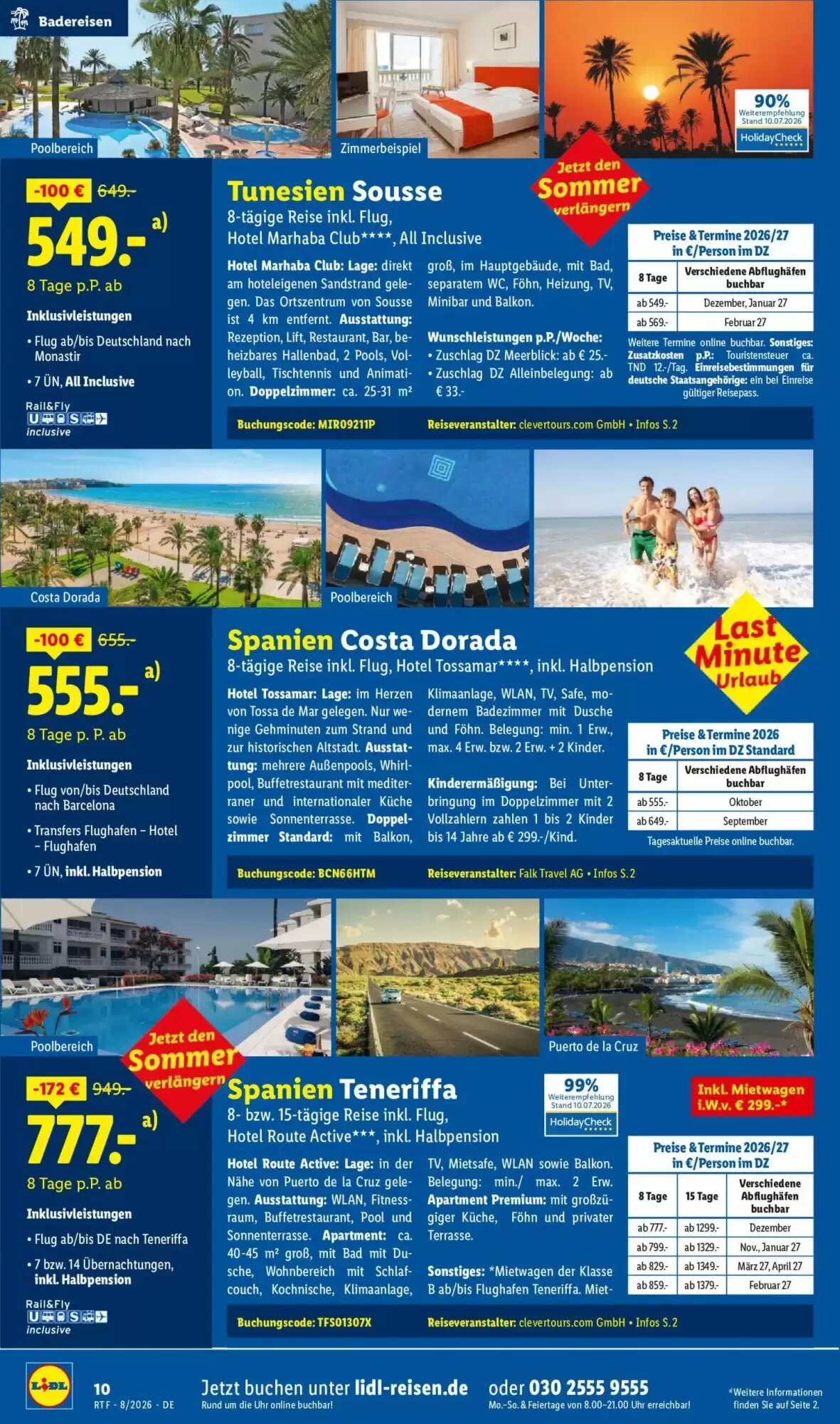 Lidl Reisen Prospekt (ab 12.08.2026) zum Blättern - Seite 10