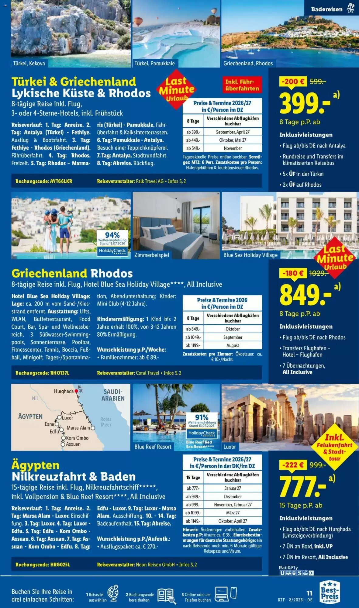 Lidl Reisen Prospekt (ab 12.08.2026) zum Blättern - Seite 11