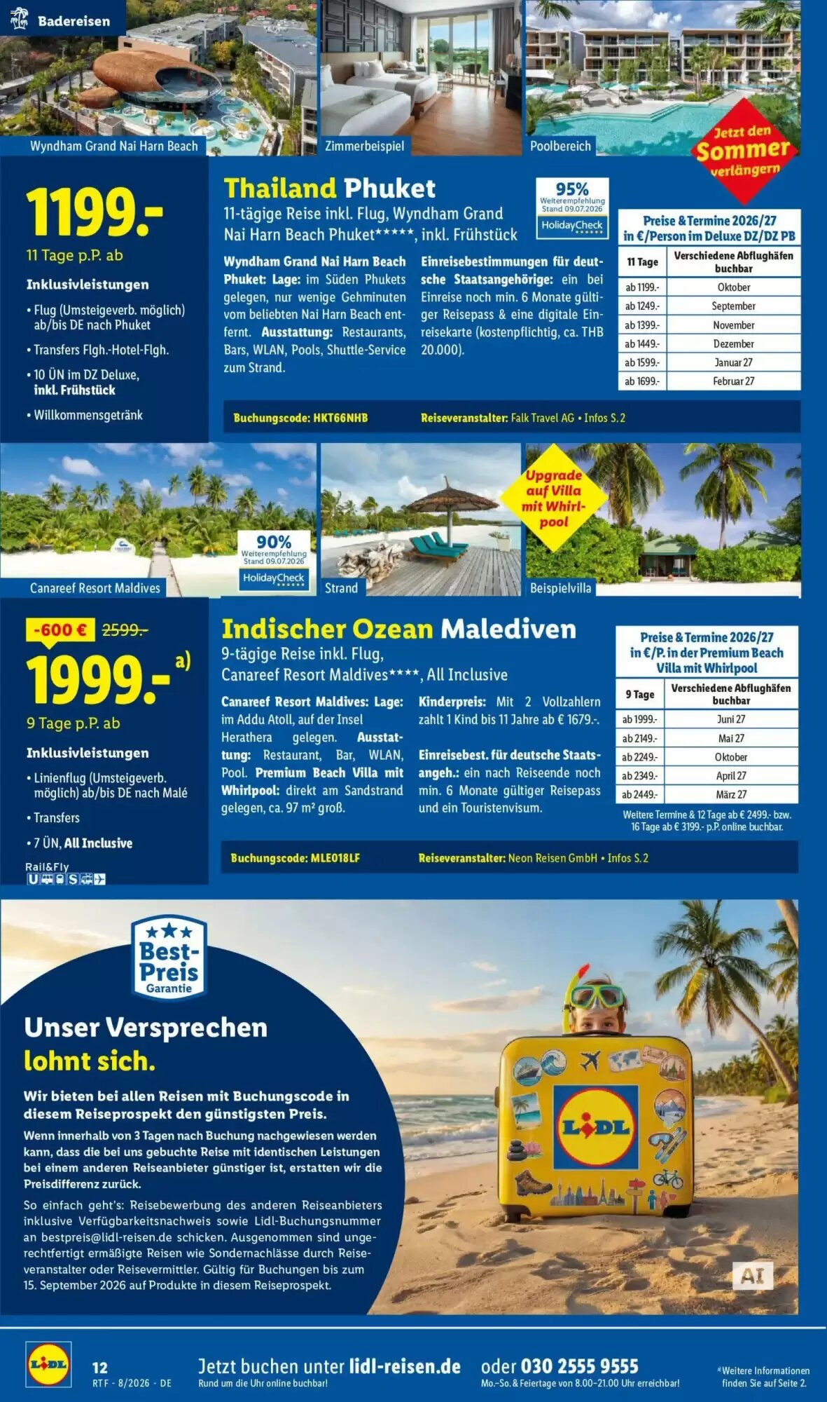 Lidl Reisen Prospekt (ab 12.08.2026) zum Blättern - Seite 12