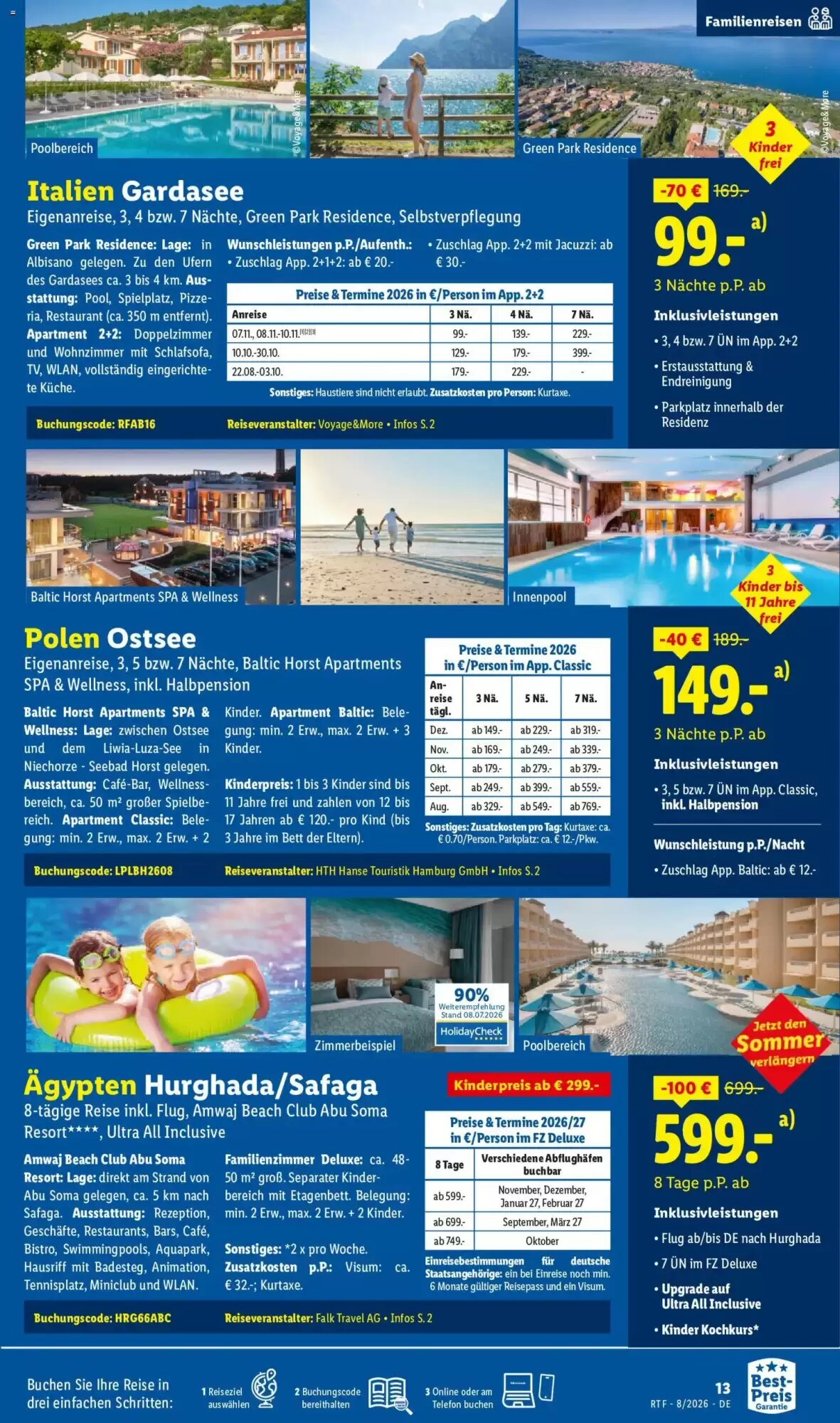 Lidl Reisen Prospekt (ab 12.08.2026) zum Blättern - Seite 13