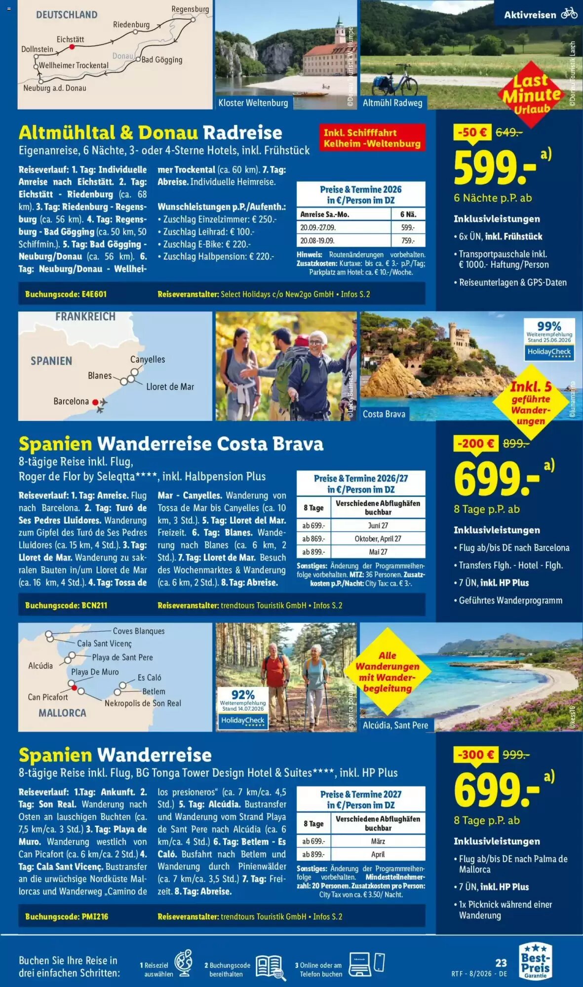 Lidl Reisen Prospekt (ab 12.08.2026) zum Blättern - Seite 23
