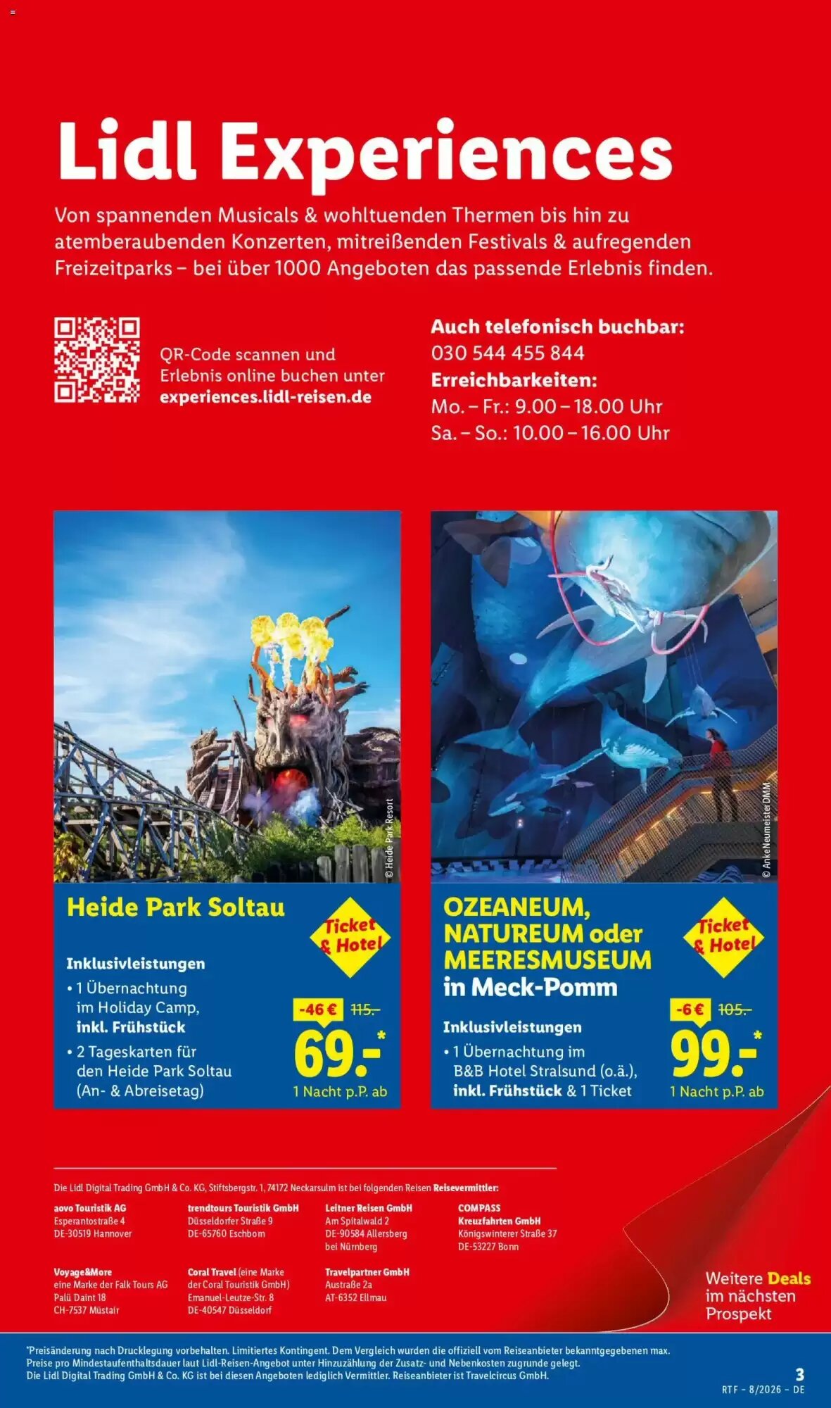 Lidl Reisen Prospekt (ab 12.08.2026) zum Blättern - Seite 3