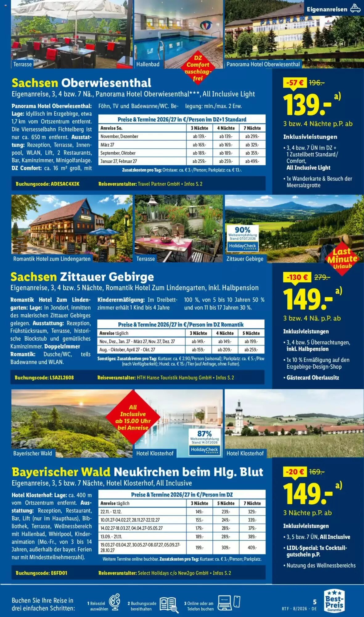 Lidl Reisen Prospekt (ab 12.08.2026) zum Blättern - Seite 5