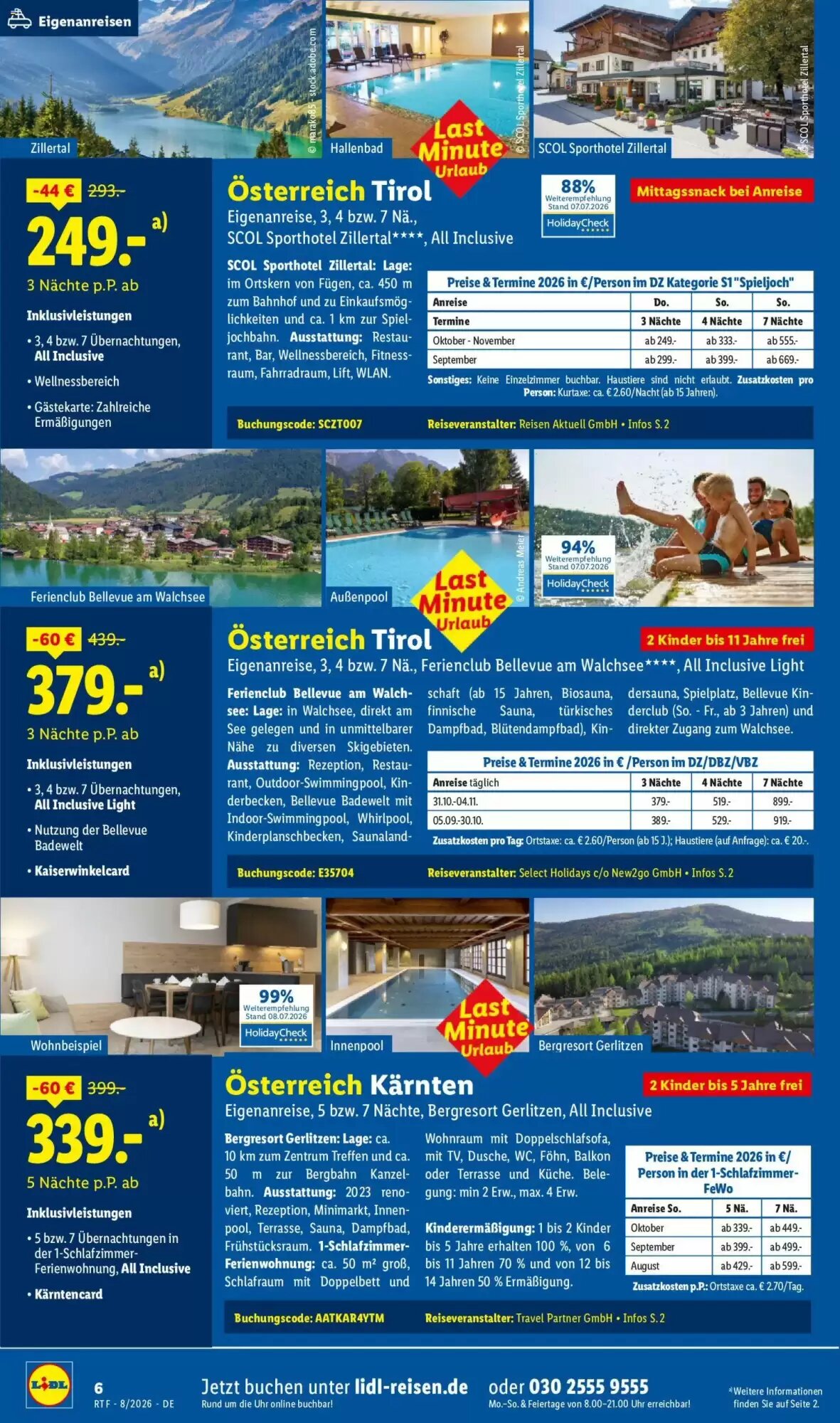 Lidl Reisen Prospekt (ab 12.08.2026) zum Blättern - Seite 6