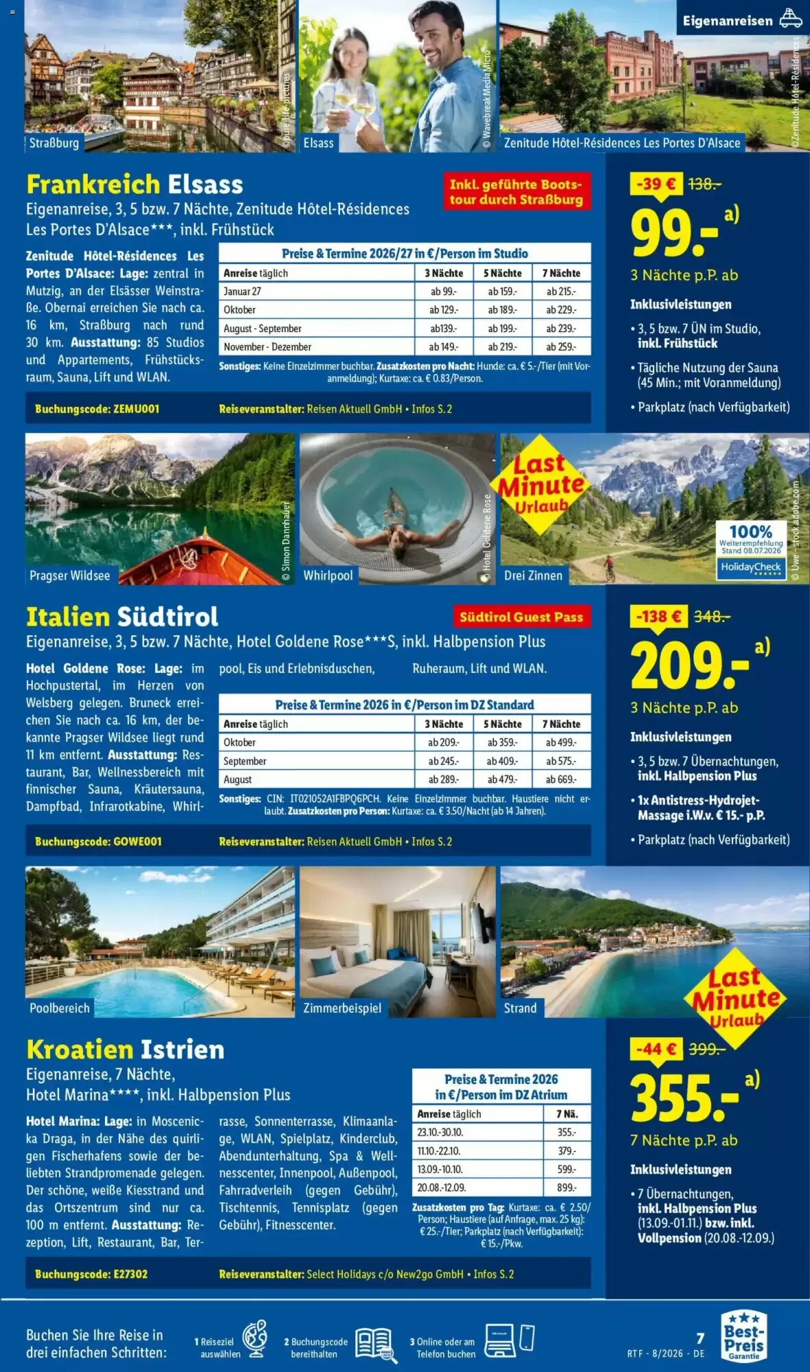 Lidl Reisen Prospekt (ab 12.08.2026) zum Blättern - Seite 7