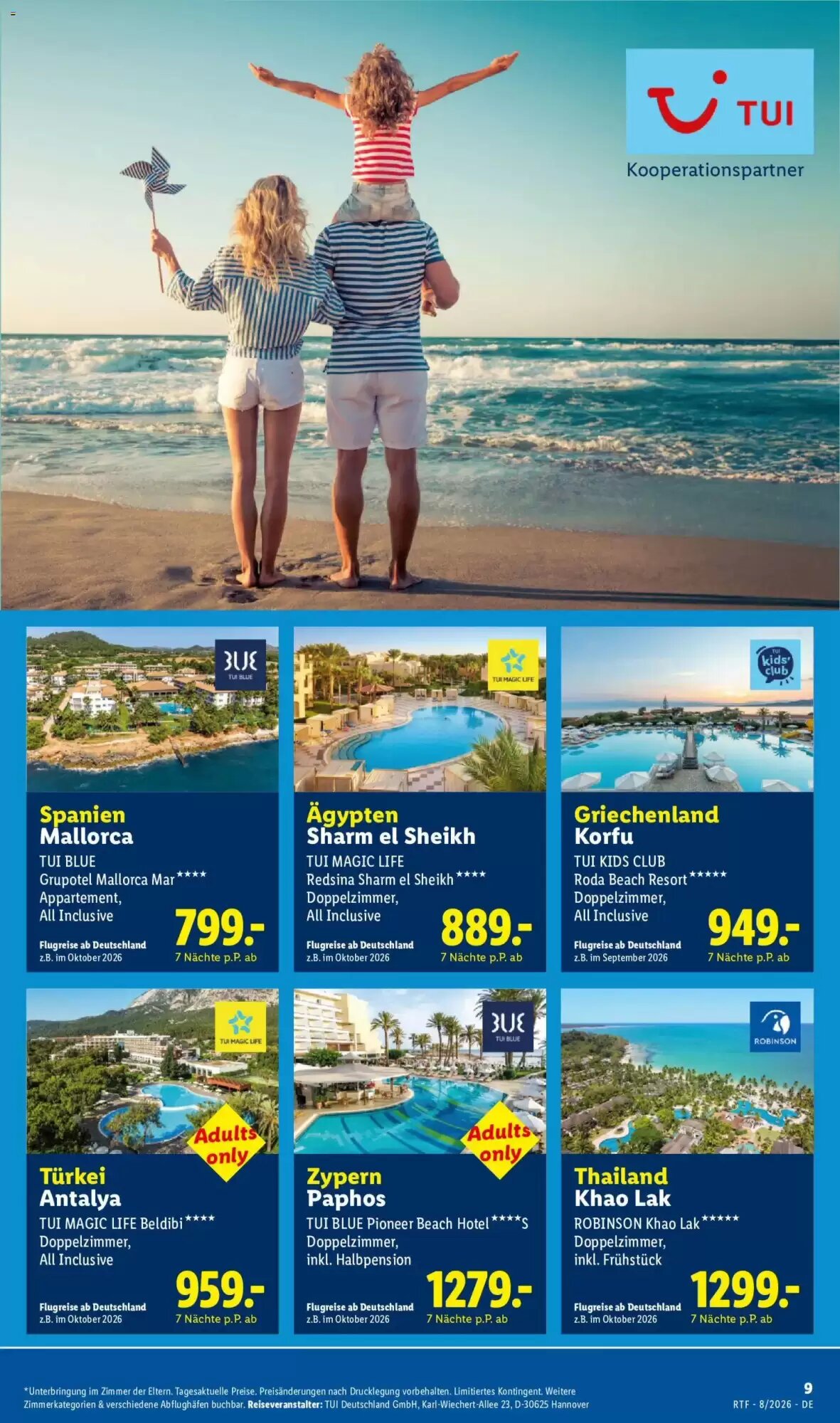 Lidl Reisen Prospekt (ab 12.08.2026) zum Blättern - Seite 9
