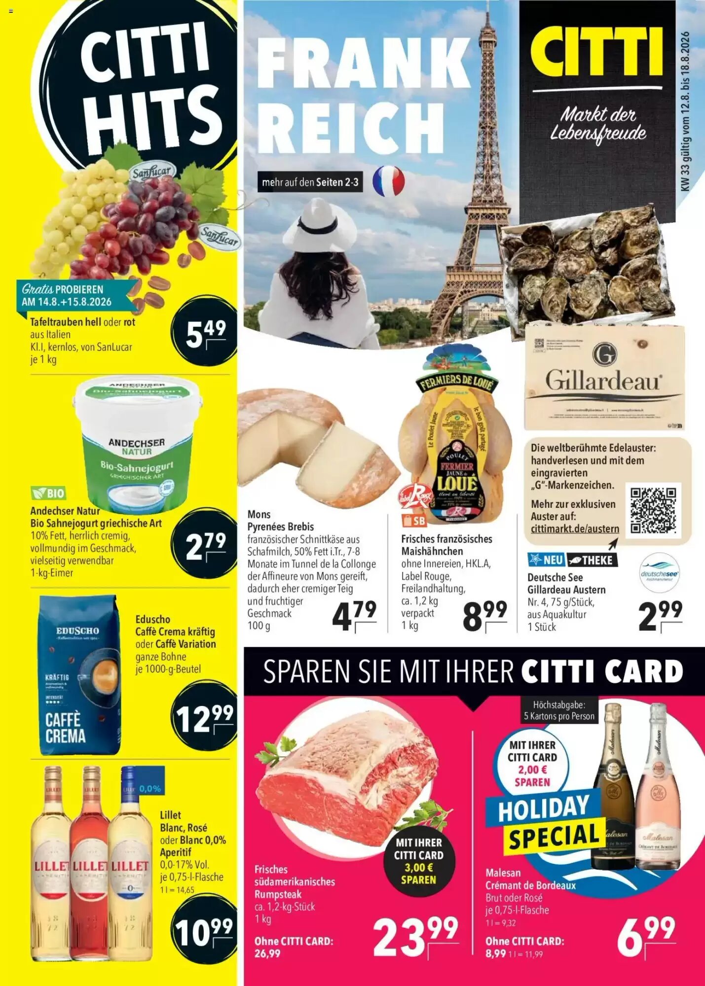 CITTI Markt Prospekt (ab 12.08.2026) zum Blättern - Seite 1