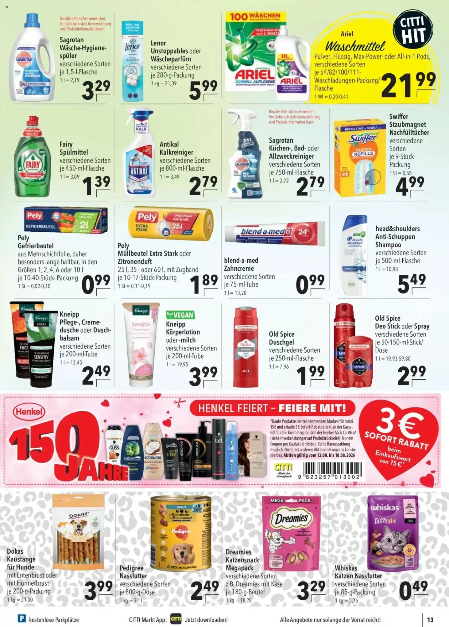 CITTI Markt Prospekt (ab 12.08.2026) zum Blättern - Seite 15