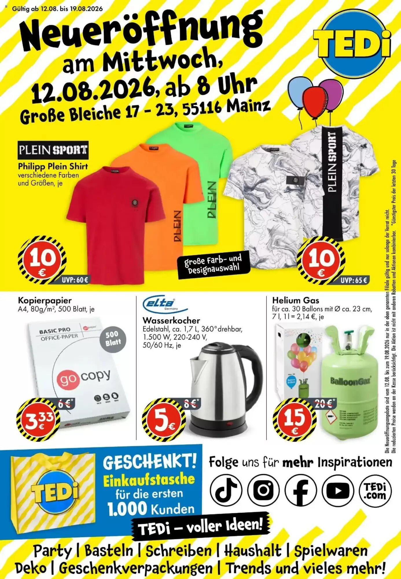 TEDi Prospekt (ab 12.08.2026) zum Blättern - Seite 1