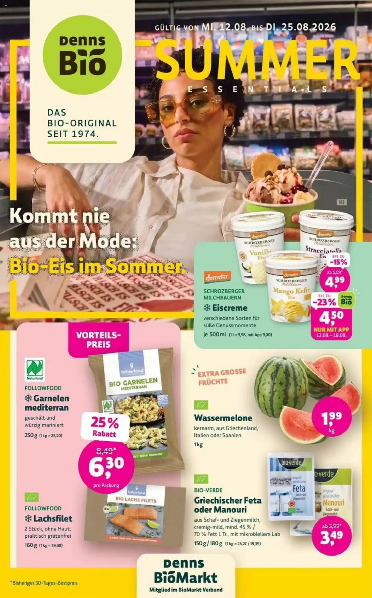Denns BioMarkt Prospekt (ab 12.08.2026) zum Blättern - Seite 1
