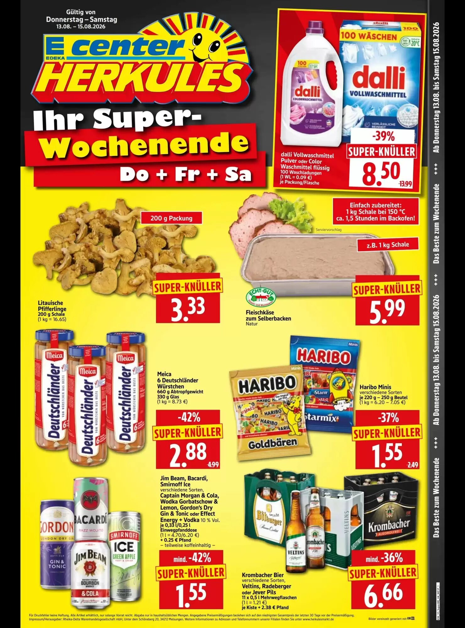 Edeka Herkules Prospekt (ab 13.08.2026) zum Blättern - Seite 1