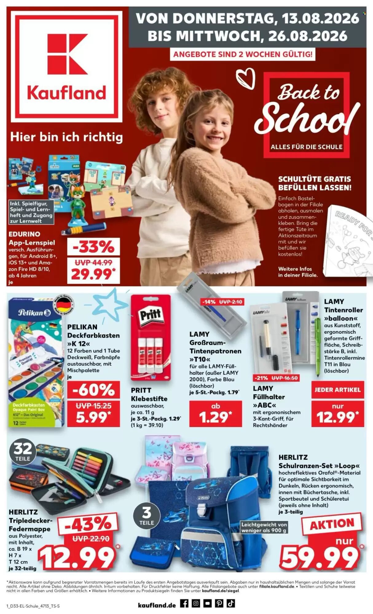 Kaufland Prospekt (ab 13.08.2026) zum Blättern - Seite 1