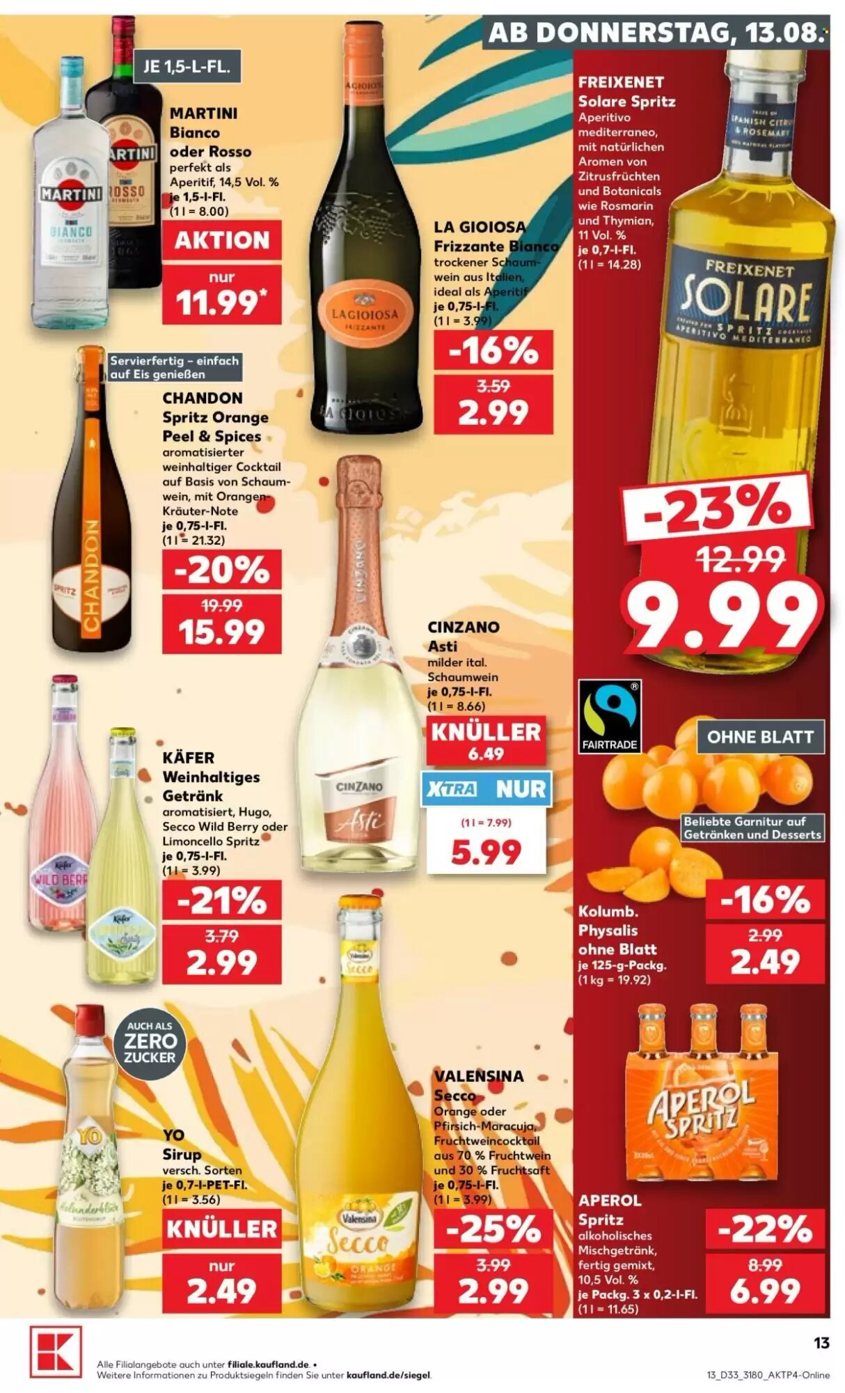 Kaufland Prospekt (ab 13.08.2026) zum Blättern - Seite 13