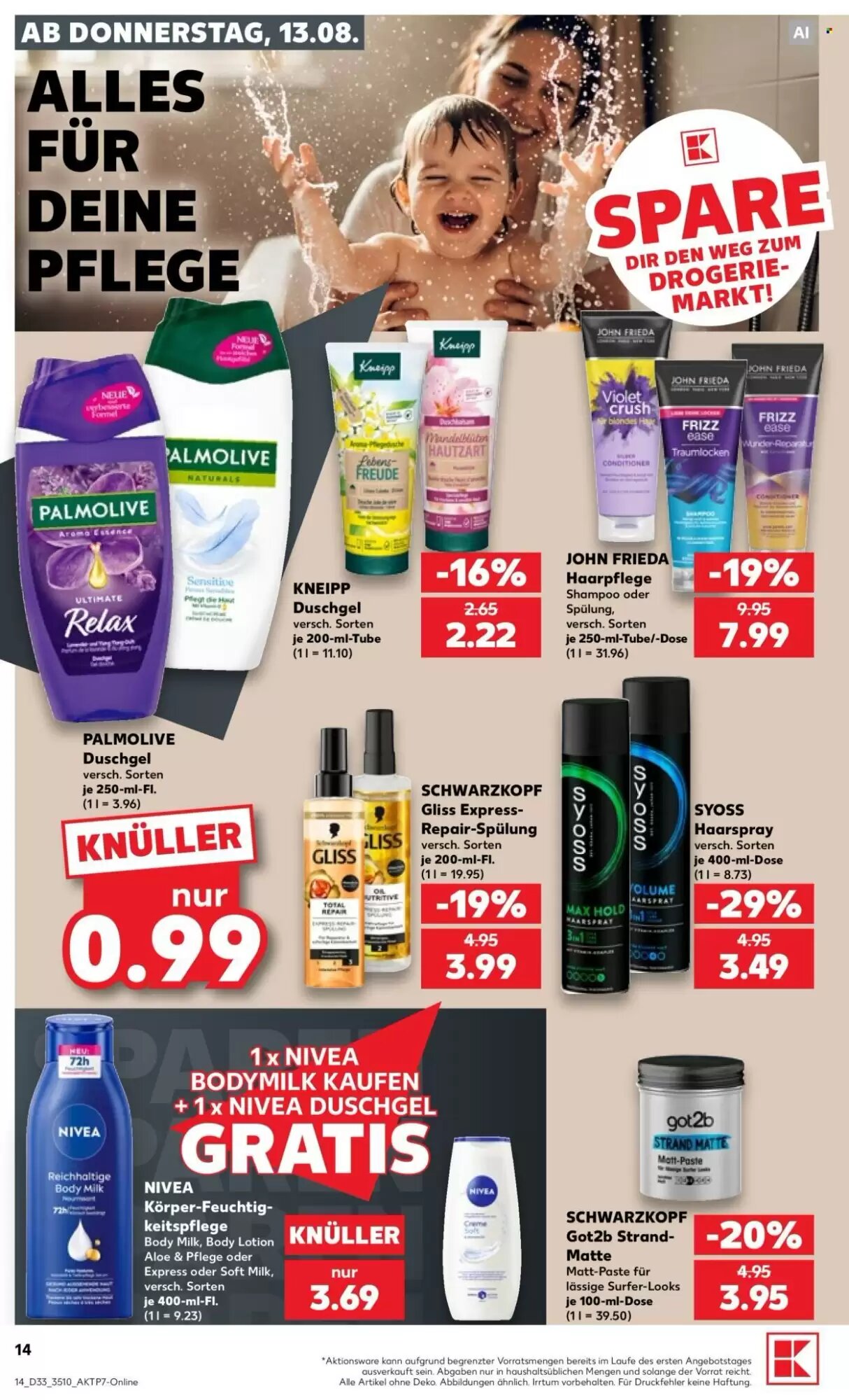Kaufland Prospekt (ab 13.08.2026) zum Blättern - Seite 14