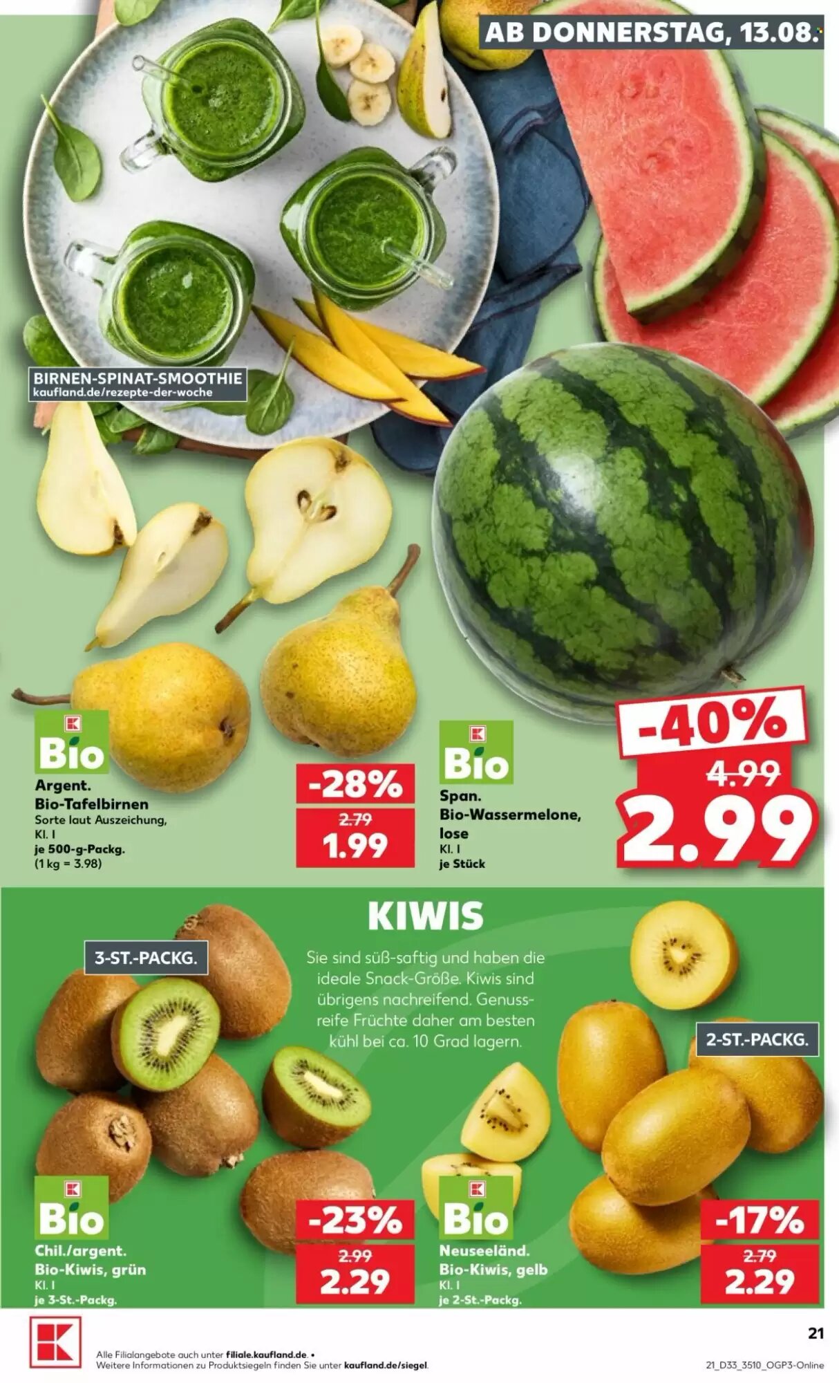 Kaufland Prospekt (ab 13.08.2026) zum Blättern - Seite 21