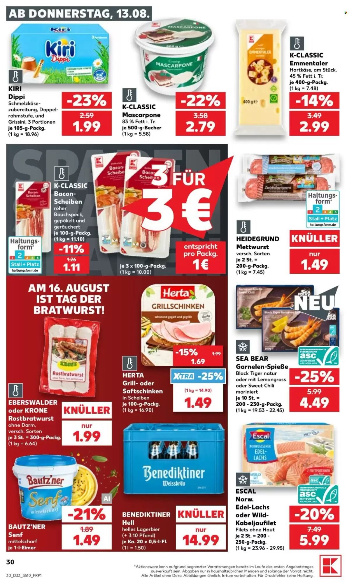 Kaufland Prospekt (ab 13.08.2026) zum Blättern - Seite 30