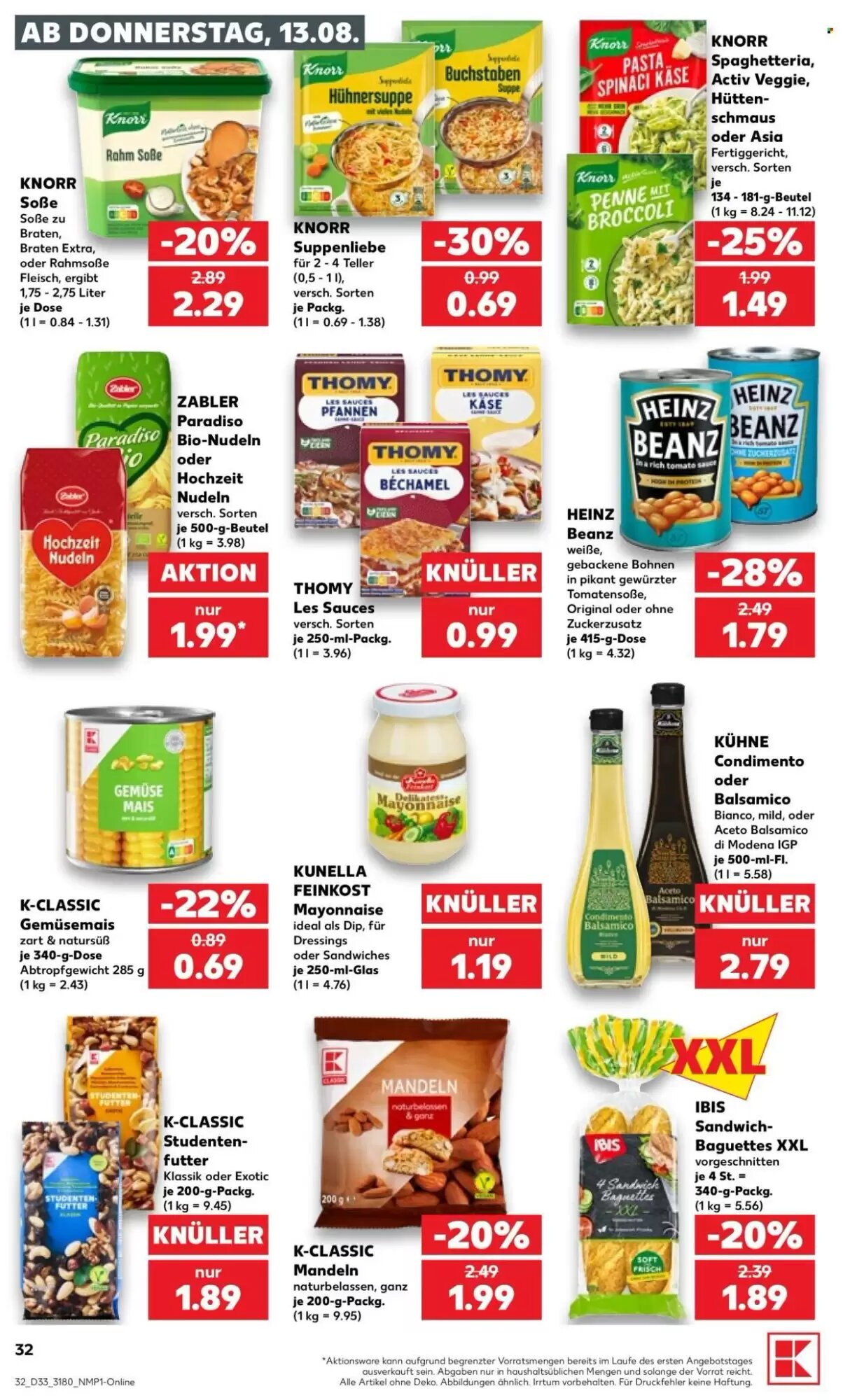 Kaufland Prospekt (ab 13.08.2026) zum Blättern - Seite 32