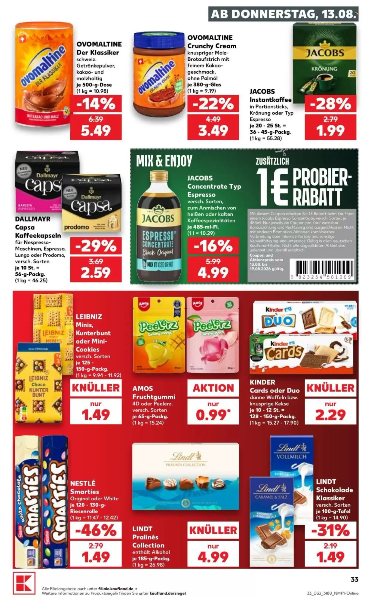 Kaufland Prospekt (ab 13.08.2026) zum Blättern - Seite 33