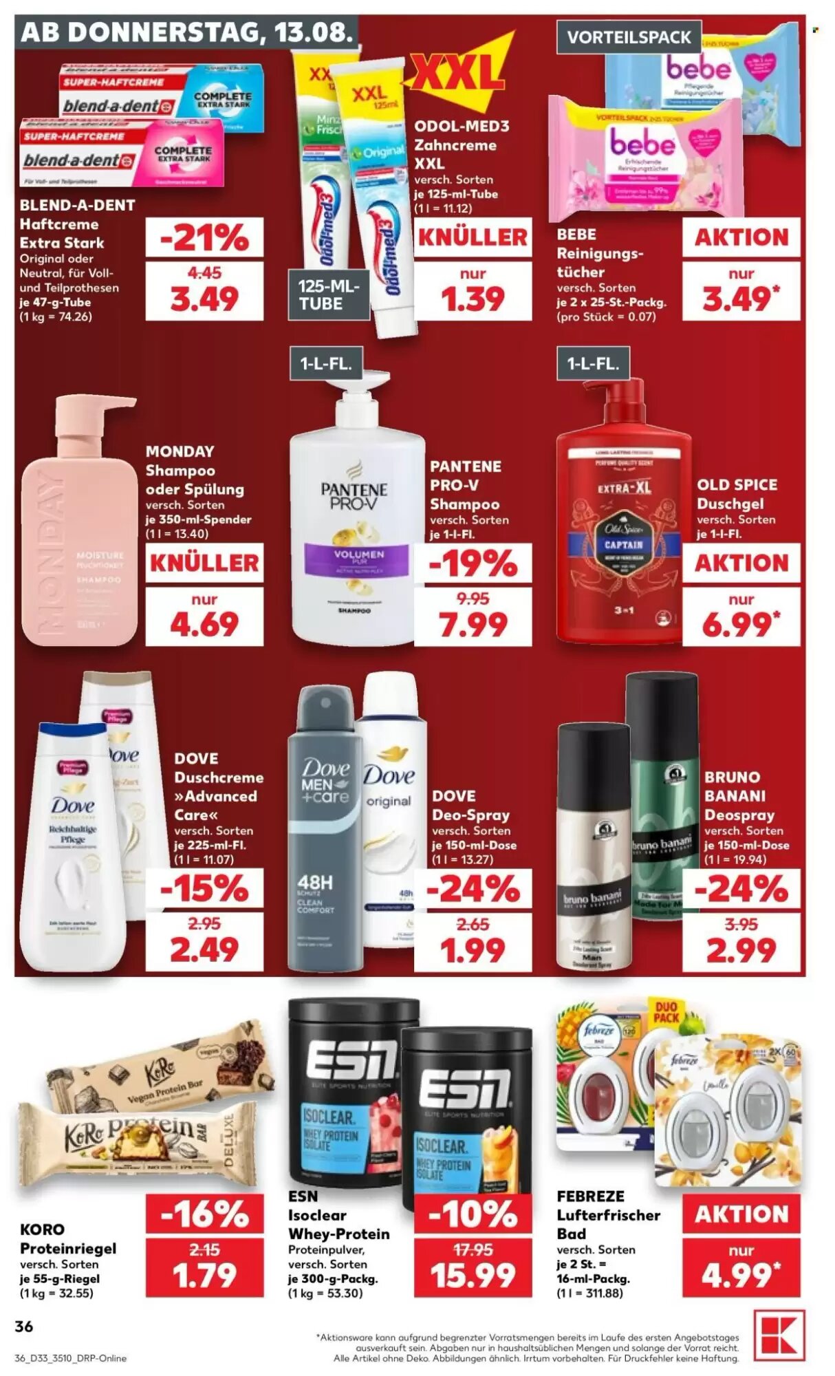 Kaufland Prospekt (ab 13.08.2026) zum Blättern - Seite 36
