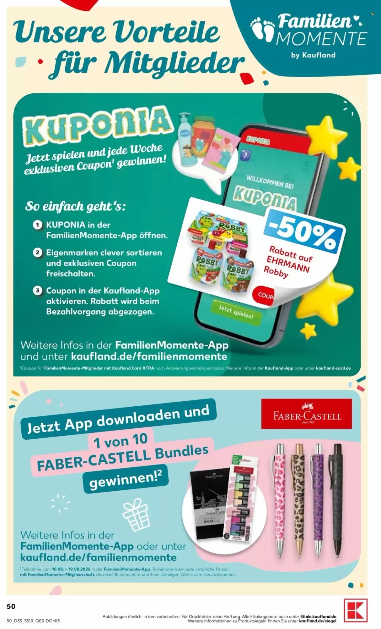 Kaufland Prospekt (ab 13.08.2026) zum Blättern - Seite 50