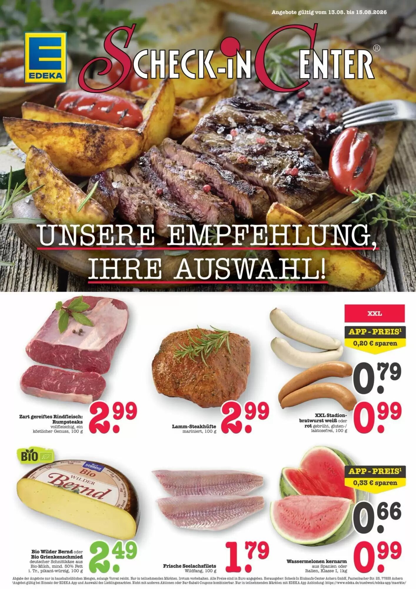 Scheck-in-Center Prospekt (ab 13.08.2026) zum Blättern - Seite 1