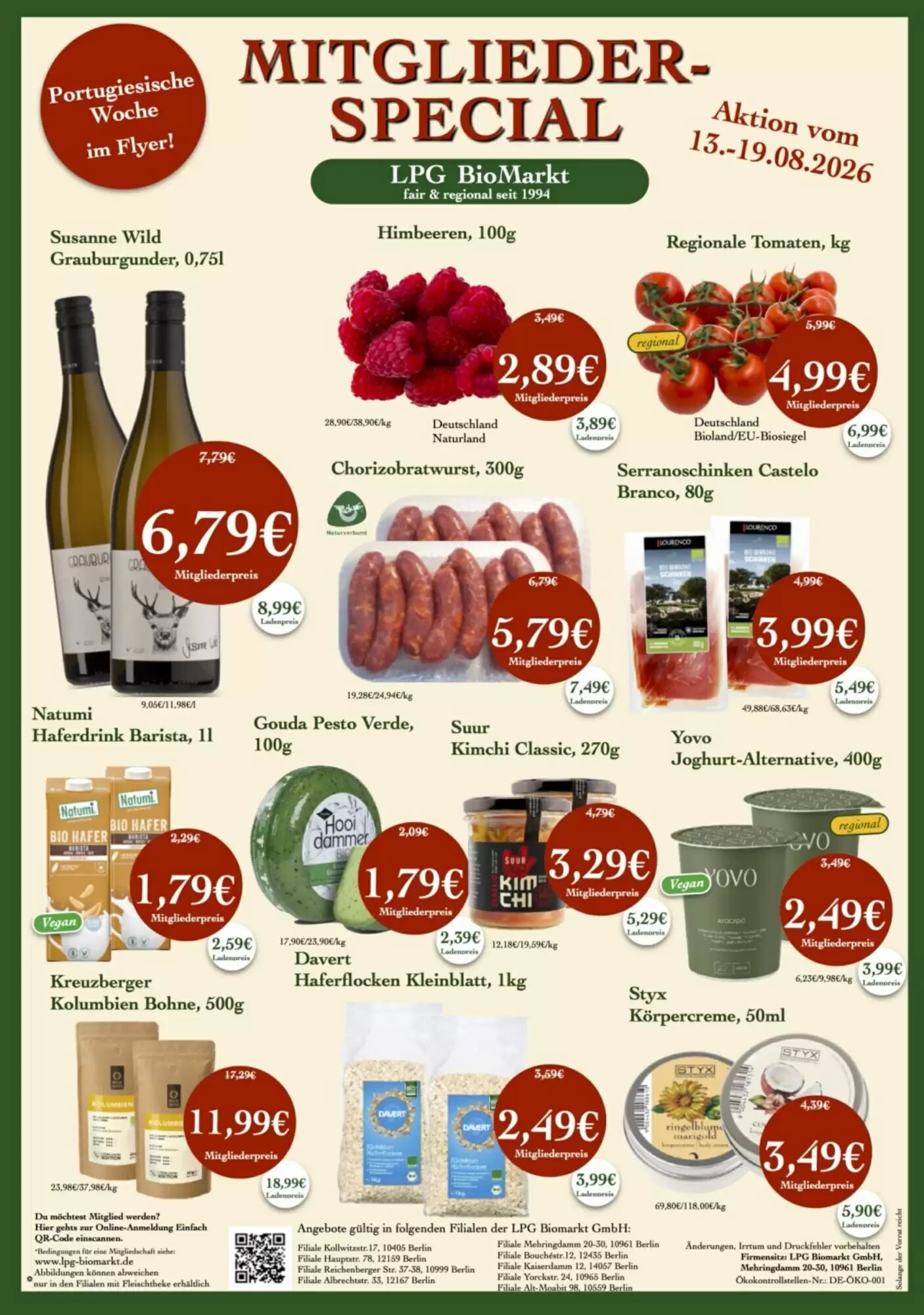 LPG Biomarkt Prospekt (ab 13.08.2026) zum Blättern - Seite 1