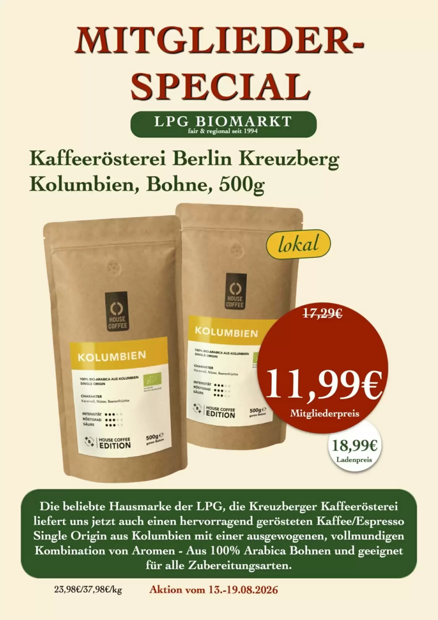 LPG Biomarkt Prospekt (ab 13.08.2026) zum Blättern - Seite 11