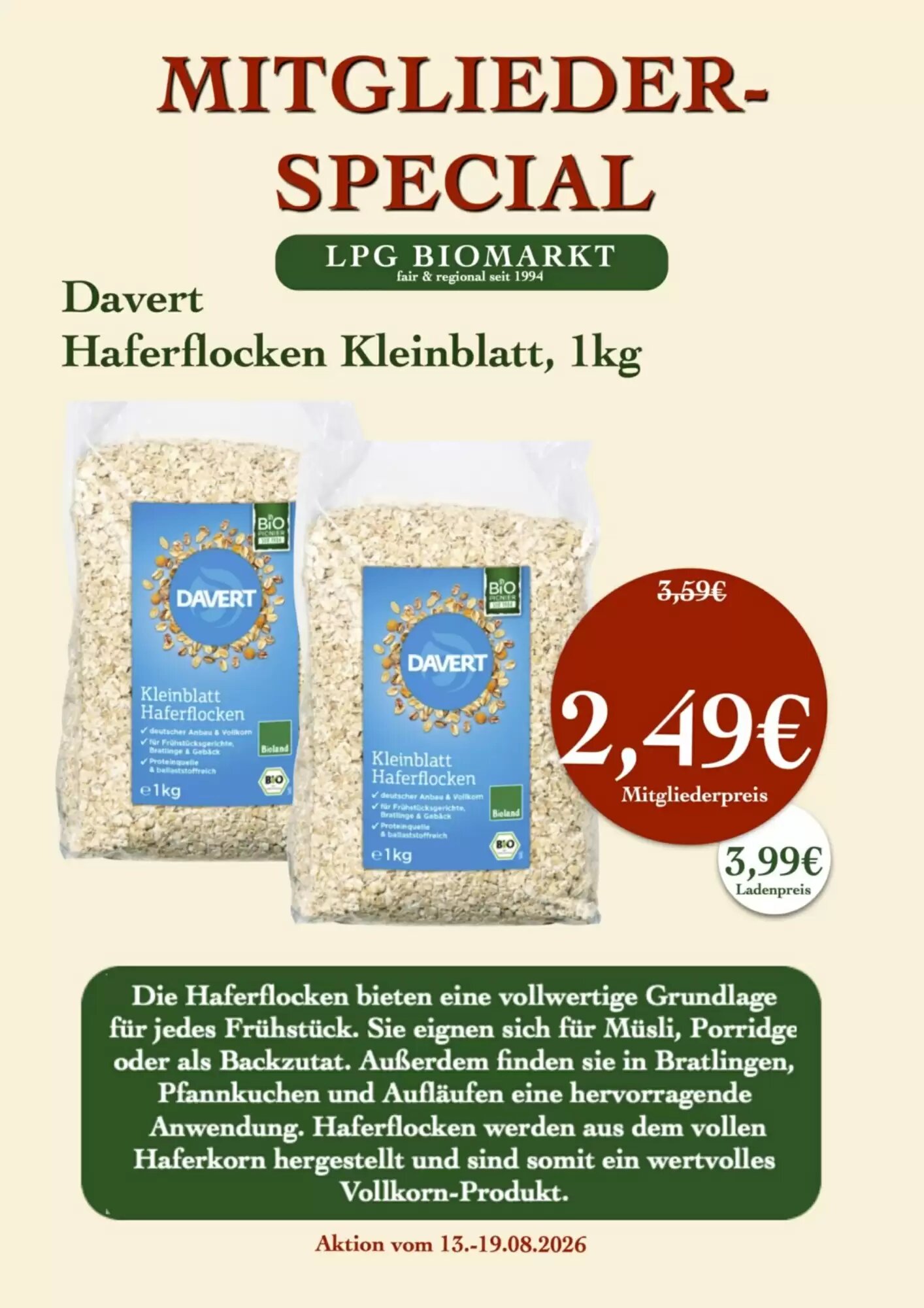 LPG Biomarkt Prospekt (ab 13.08.2026) zum Blättern - Seite 12
