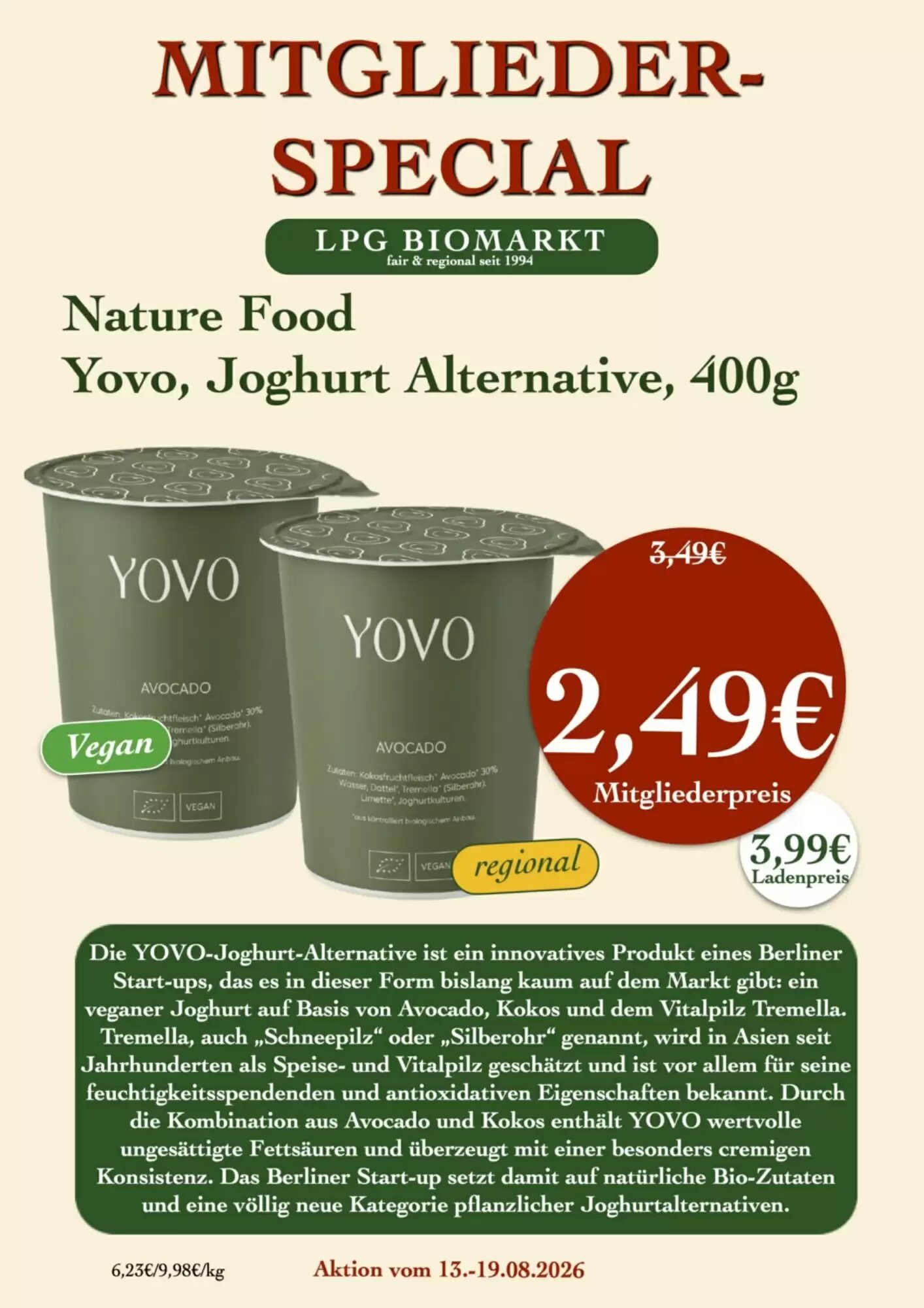 LPG Biomarkt Prospekt (ab 13.08.2026) zum Blättern - Seite 16
