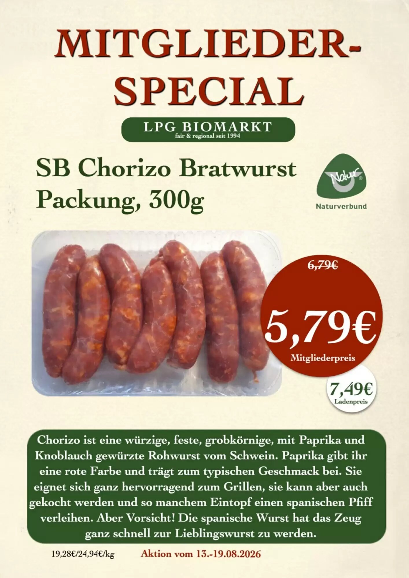 LPG Biomarkt Prospekt (ab 13.08.2026) zum Blättern - Seite 8