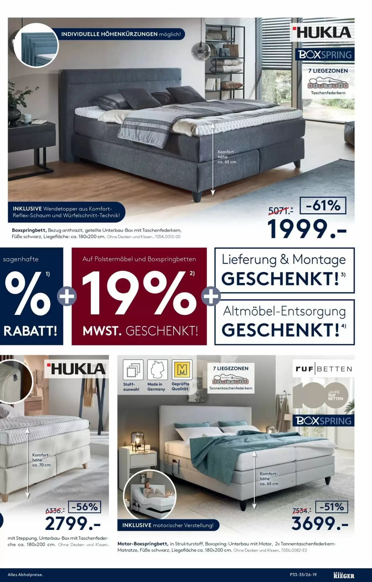 Möbel Rieger Prospekt (ab 13.08.2026) zum Blättern - Seite 19